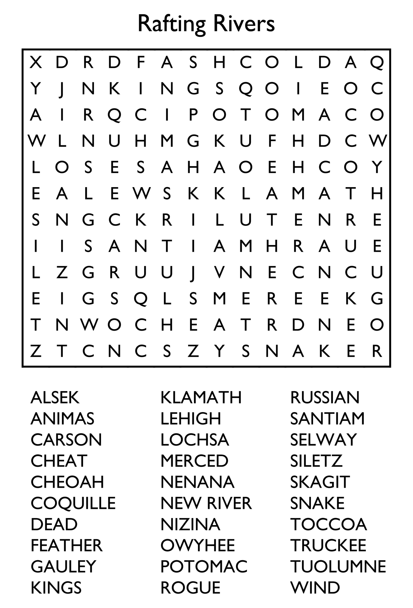 10 Free Printable Word Search Puzzles within Puzzles For Adults Free Printable
