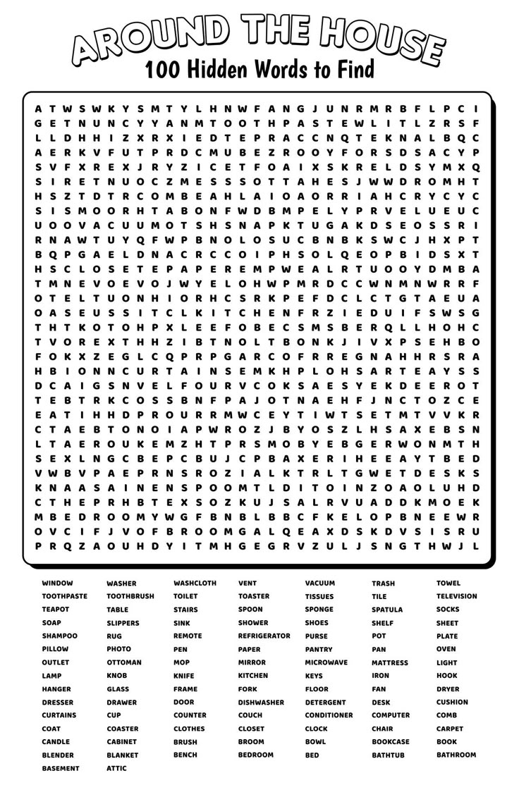 100 Word Word Searches - 20 Free Pdf Printables | Printablee In throughout Printable Word Search 100 Words