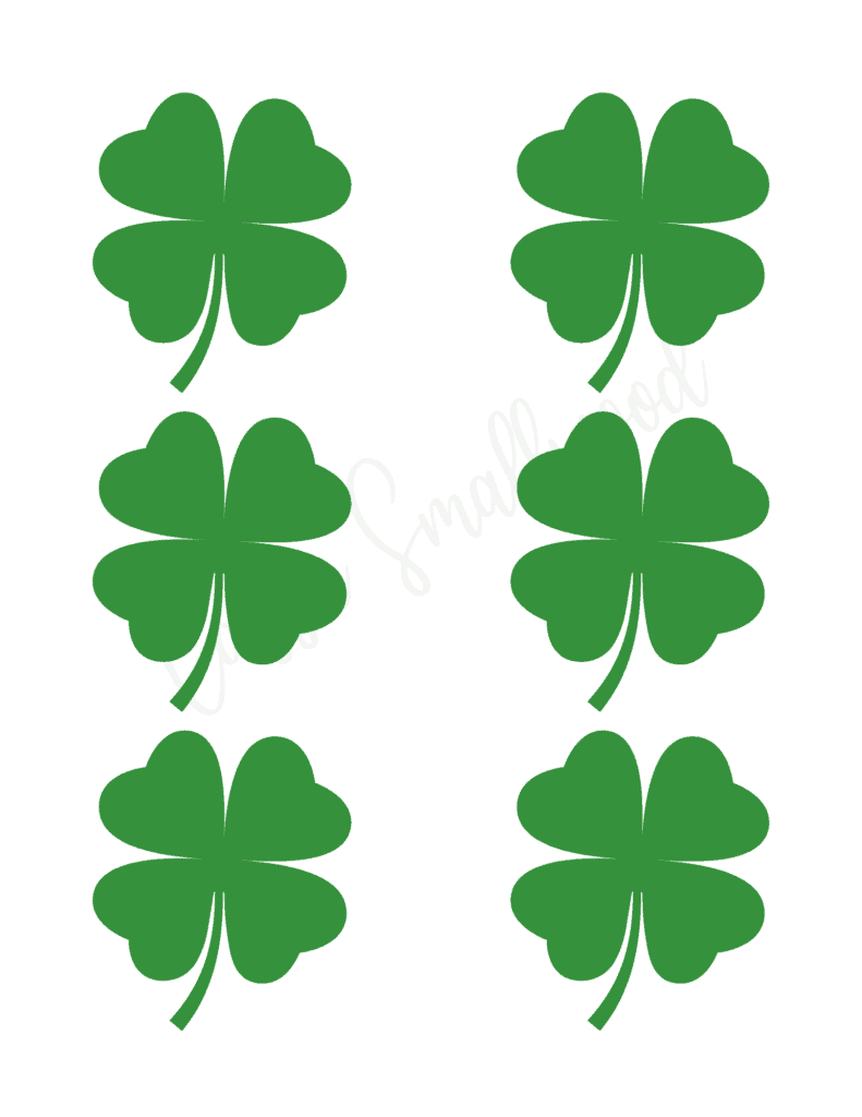 12 Cute Four Leaf Clover Printable Templates (Free!) - Cassie throughout 4 Leaf Clover Free Printable