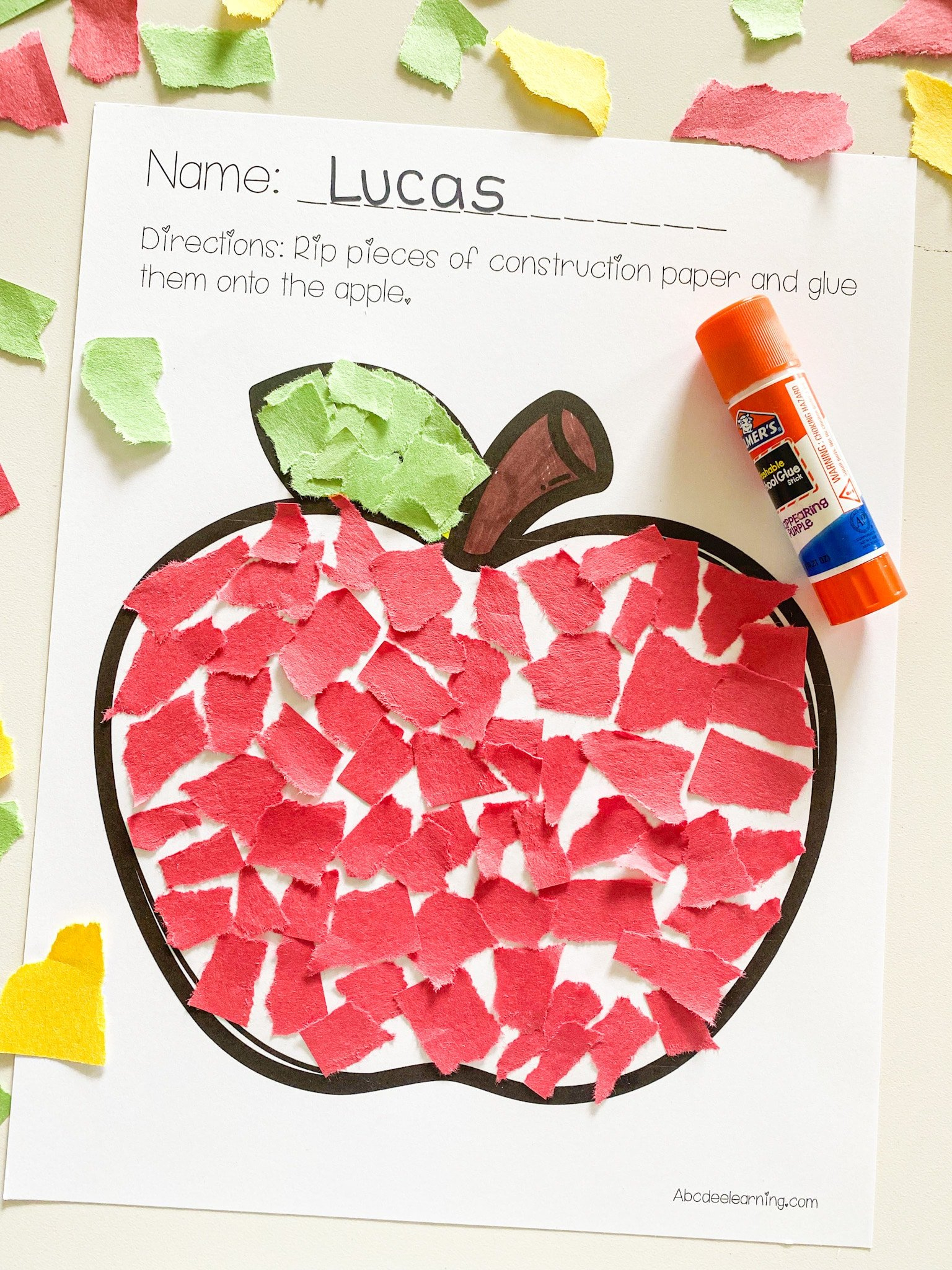 15 Apple Crafts For Preschoolers (2025) - Abcdee Learning for Apple Crafts For Preschoolers Printable