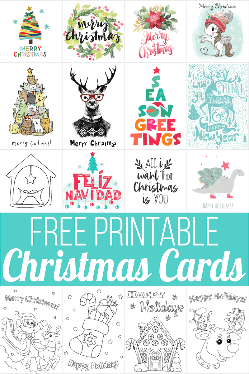 160 Free Printable Christmas Cards For 2025 within Free Christmas Card Template Printable