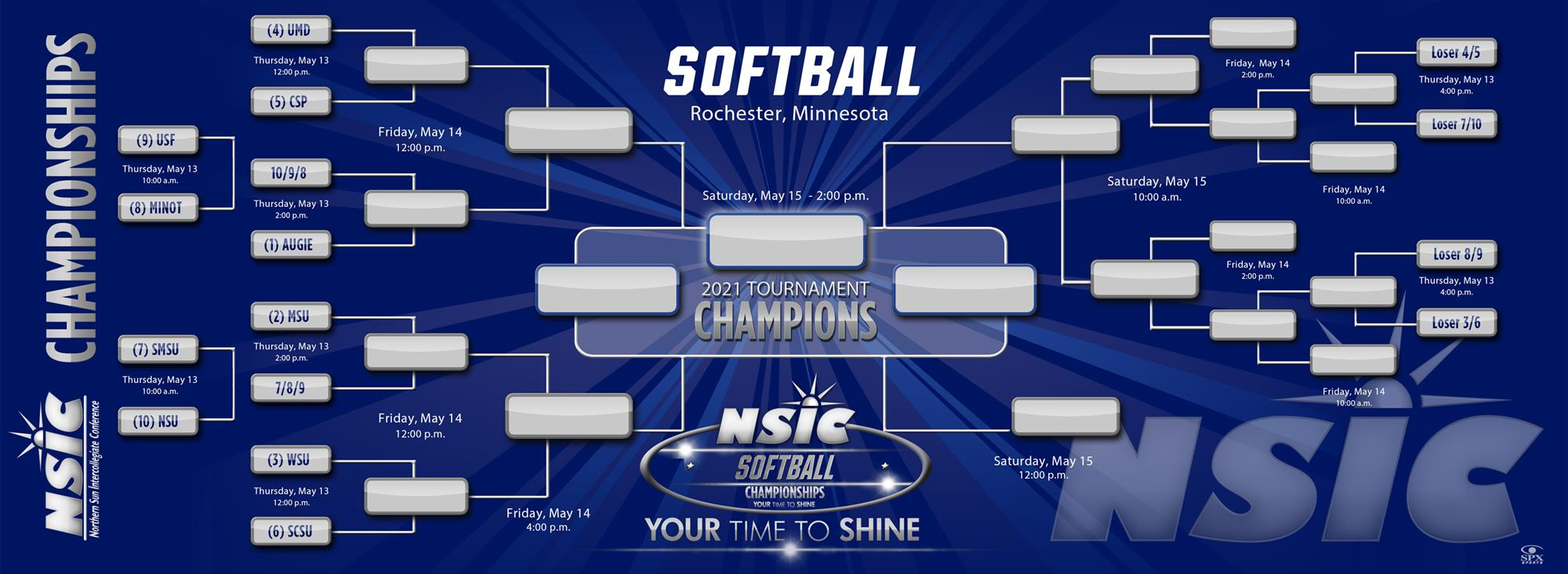 2021 Nsic Softball Tournament Bracket Announced - Northern Sun inside Ncaa Softball Tournament Printable Bracket