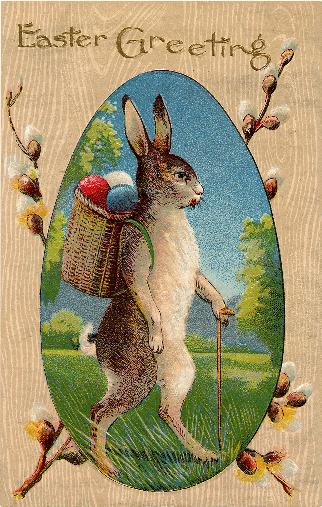 28 Easter Bunny Images (Free Pictures)! - The Graphics Fairy for Free Printable Vintage Easter Images