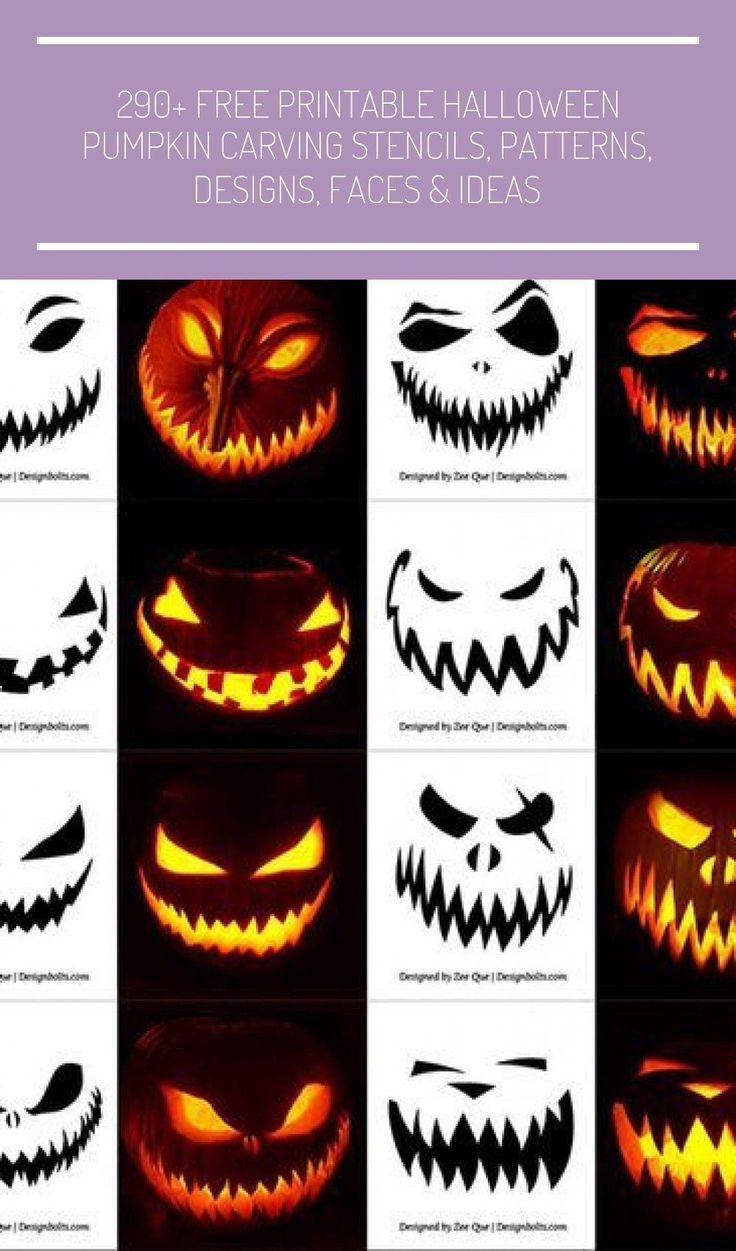 290+ Free Printable Halloween #Pumpkincarvingideastemplatesfree throughout Scary Jack O Lantern Faces Printable