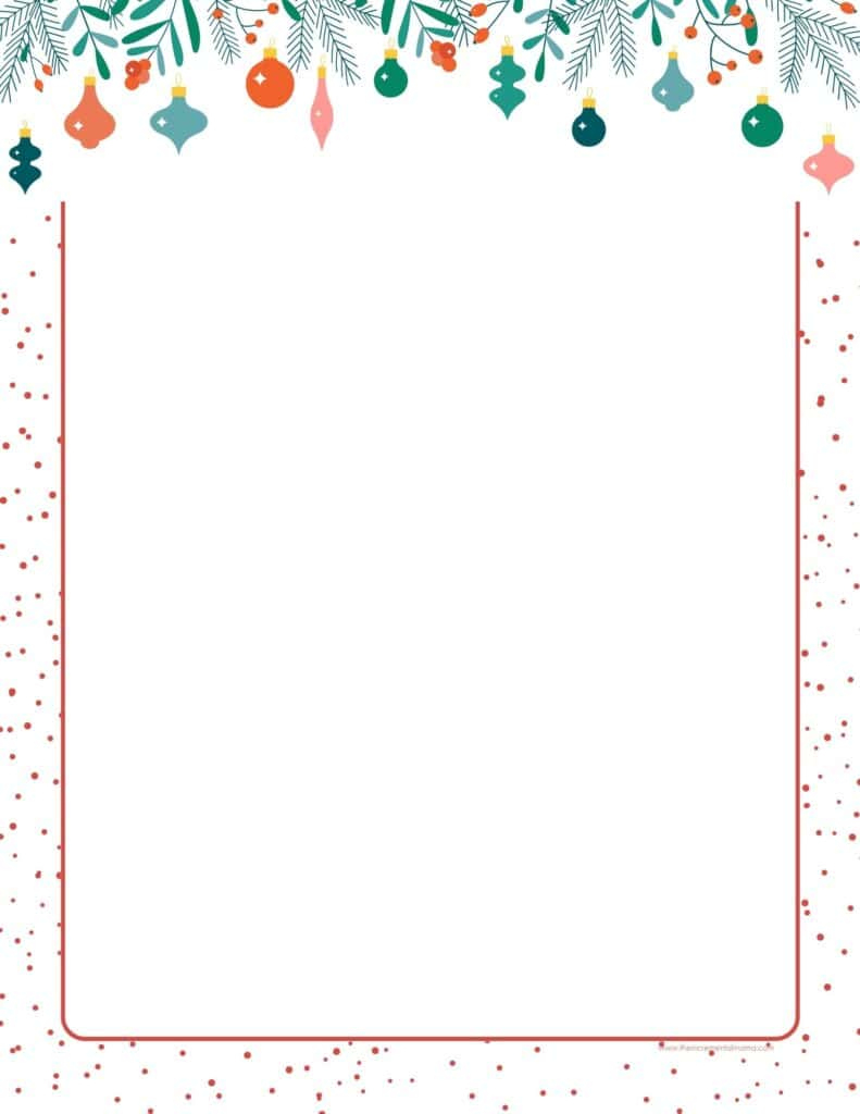 30+ Free Printable Christmas Border Printable Templates - The with Christmas Clipart Borders Free Printable