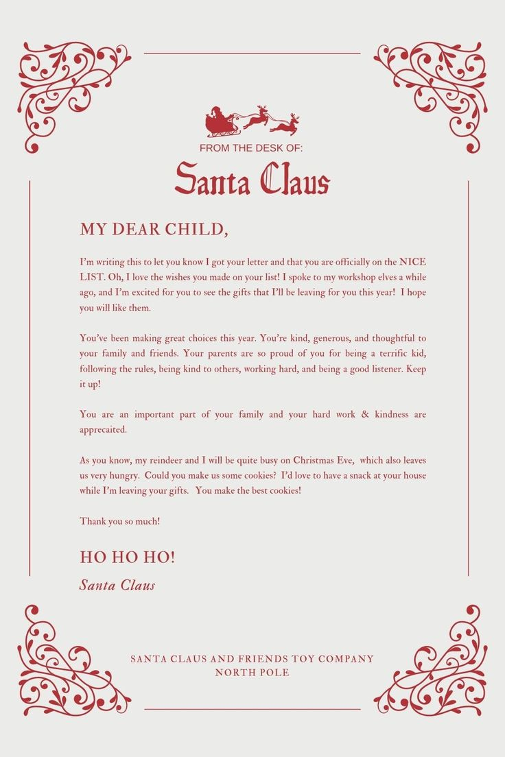 30+ Free Santa Letter Templates To Print & Use (Right Now!) - Your for Personalised Letter From Santa Free Printable