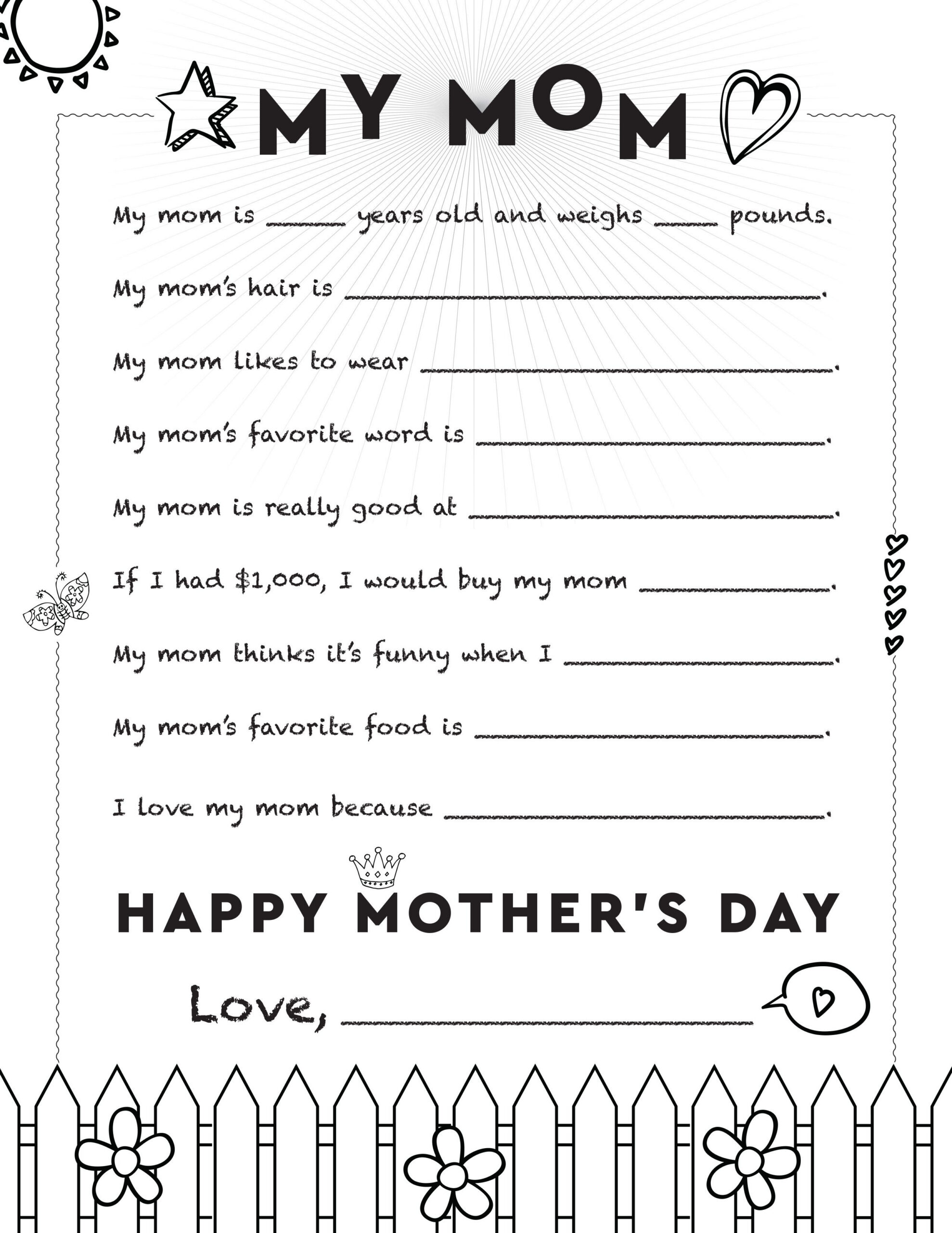 40 Free Printable Mothers Day Cards For 2024 - Worksheets Library regarding Free Mother's Day Printables Cards