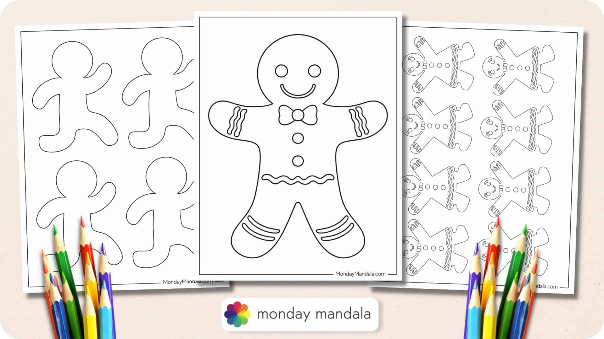 48 Gingerbread Man Templates (Free Pdf Printables) in Decorate A Gingerbread Man Printable