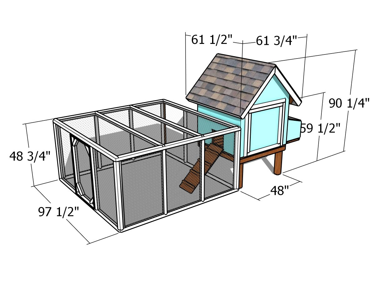 4X4 Chicken Coop Plans | Myoutdoorplans inside Free Printable Blueprint Chicken Coop Plans