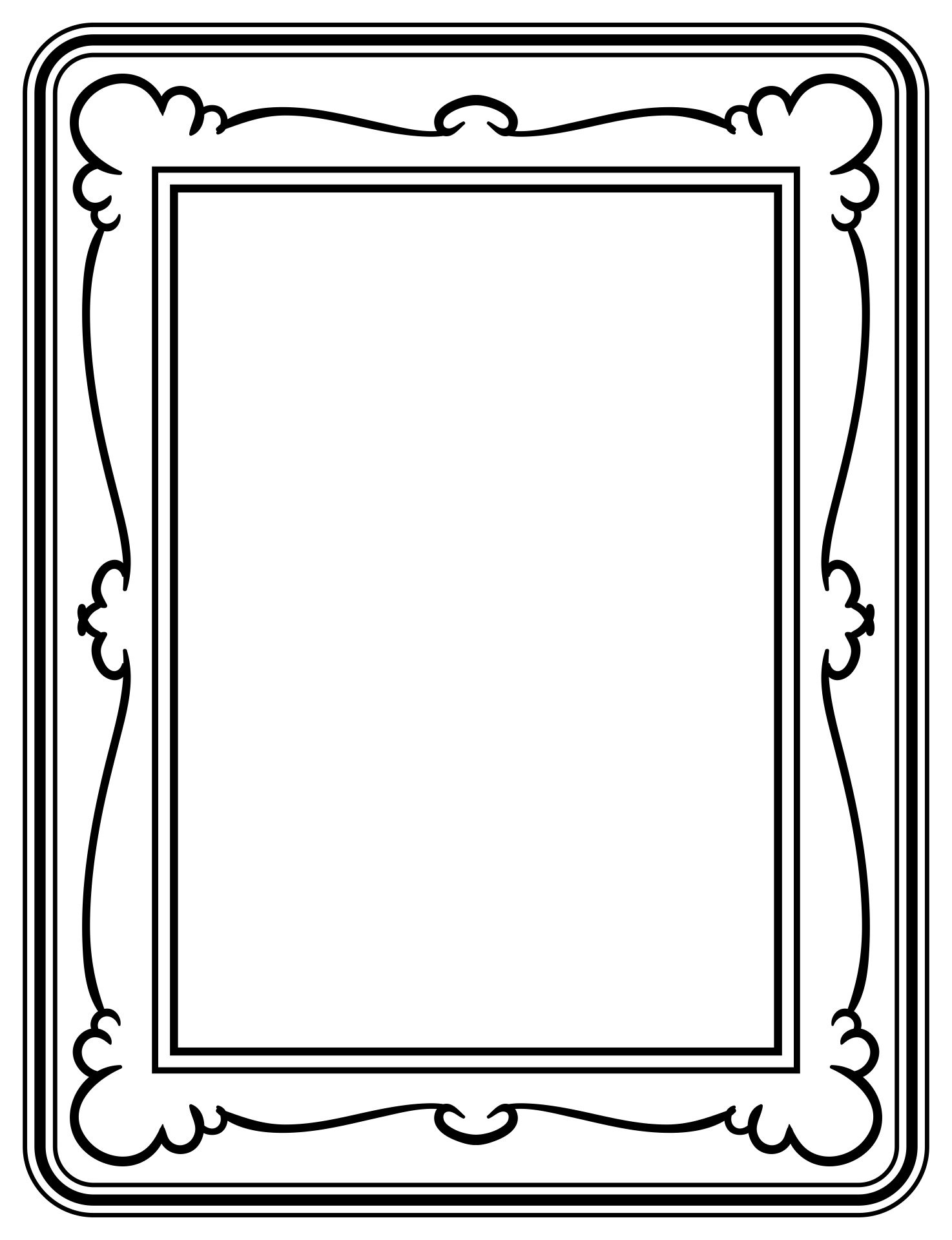 4X6 Picture Frame Borders - 10 Free Pdf Printables | Printablee inside Picture Frame Template Printable