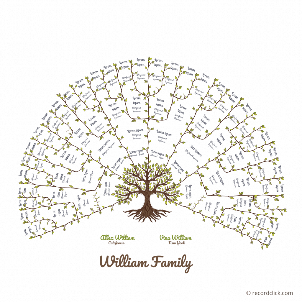 61 Free Family Tree Templates - Printable / Downloadable / Editable throughout Free Family Tree Printable Template
