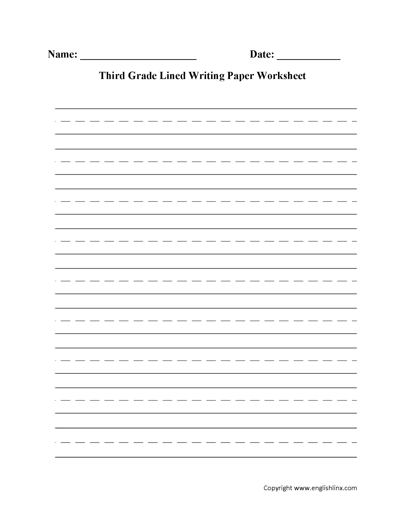 7 Handwriting Paper Ideas | Handwriting Paper, Lined Writing Paper throughout 3Rd Grade Writing Paper Printable