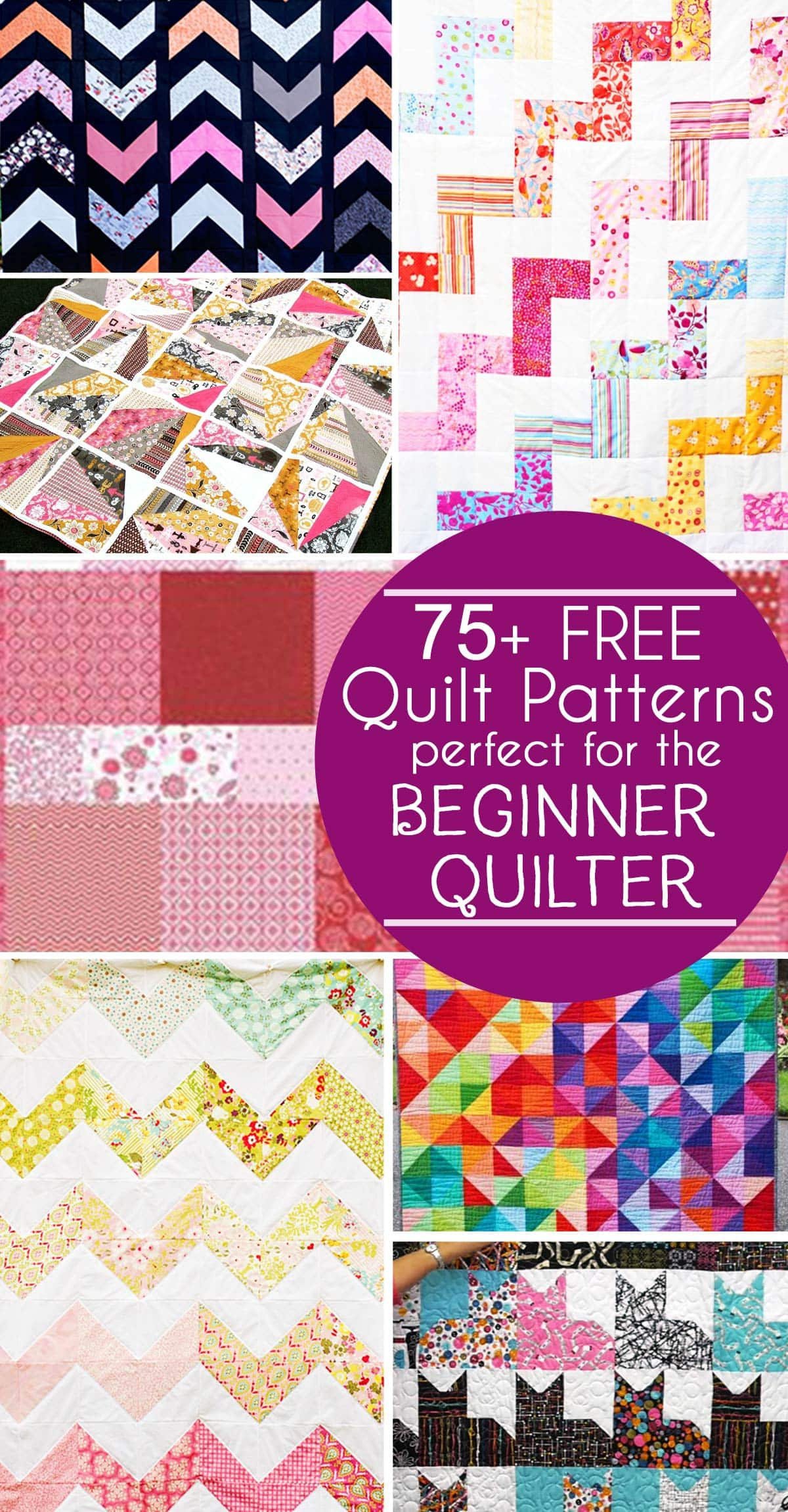 75 Free Easy Quilt Patterns For Beginners - Scattered Thoughts Of with Free Printable Quilt Patterns For Beginners
