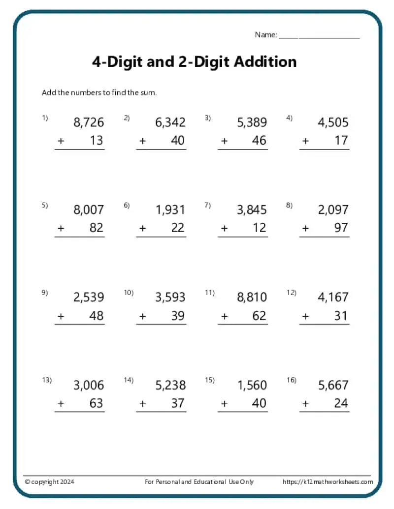 Addition And Subtraction Worksheets intended for Printable Addition And Subtraction Worksheets