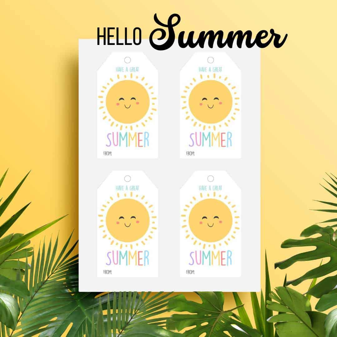 Adorable Have A Great Summer Free Printable Tags inside Have a Great Summer Tags Free Printable
