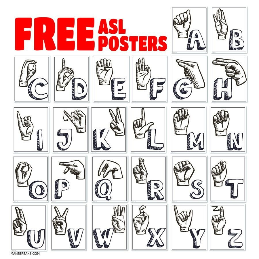 Basic Sign Language Asl Flash Cards Free Printable - Printable in Basic Sign Language Asl Flash Cards Free Printable