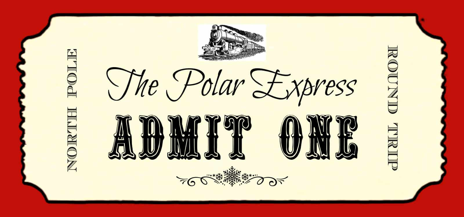 Best Free Polar Express Party Printables - Zena'S Suitcase pertaining to Polar Express Free Printable Tickets