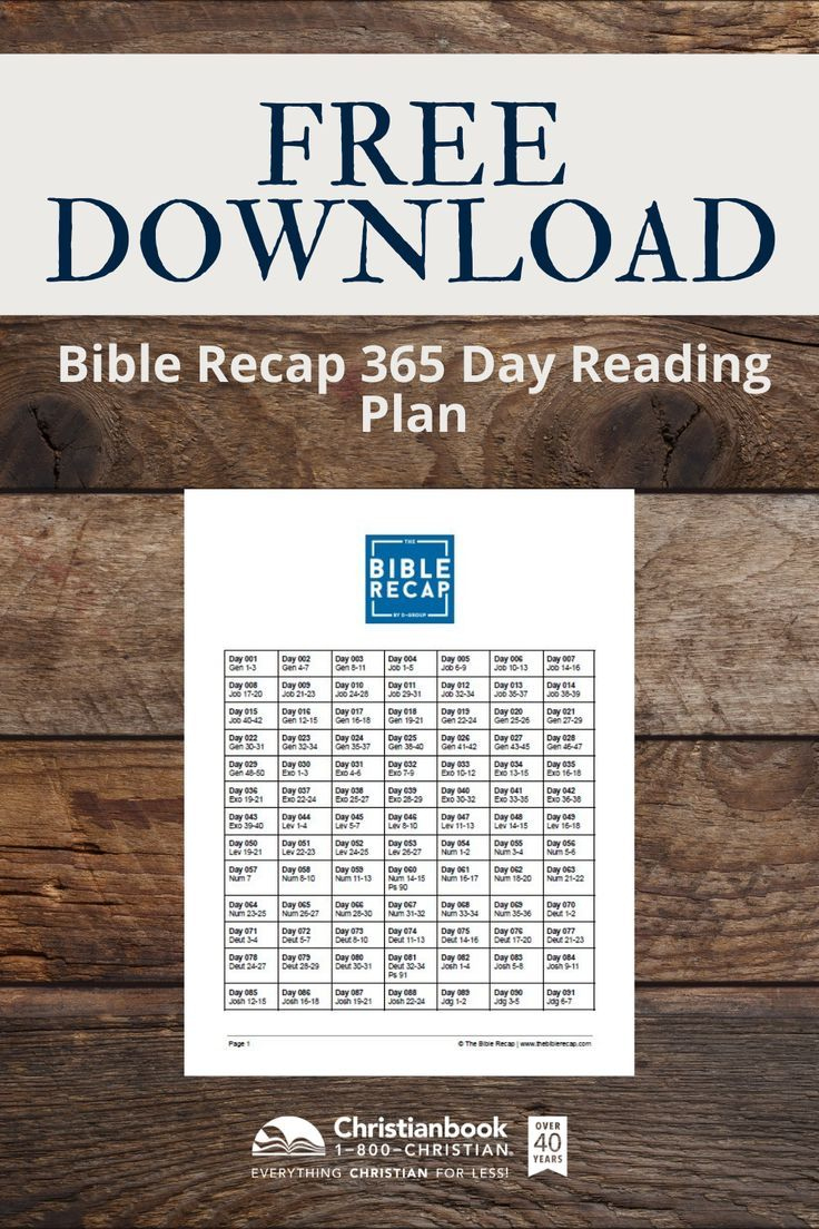Bible Recap 365 Day Reading Plan inside The Bible Recap Reading Plan Printable