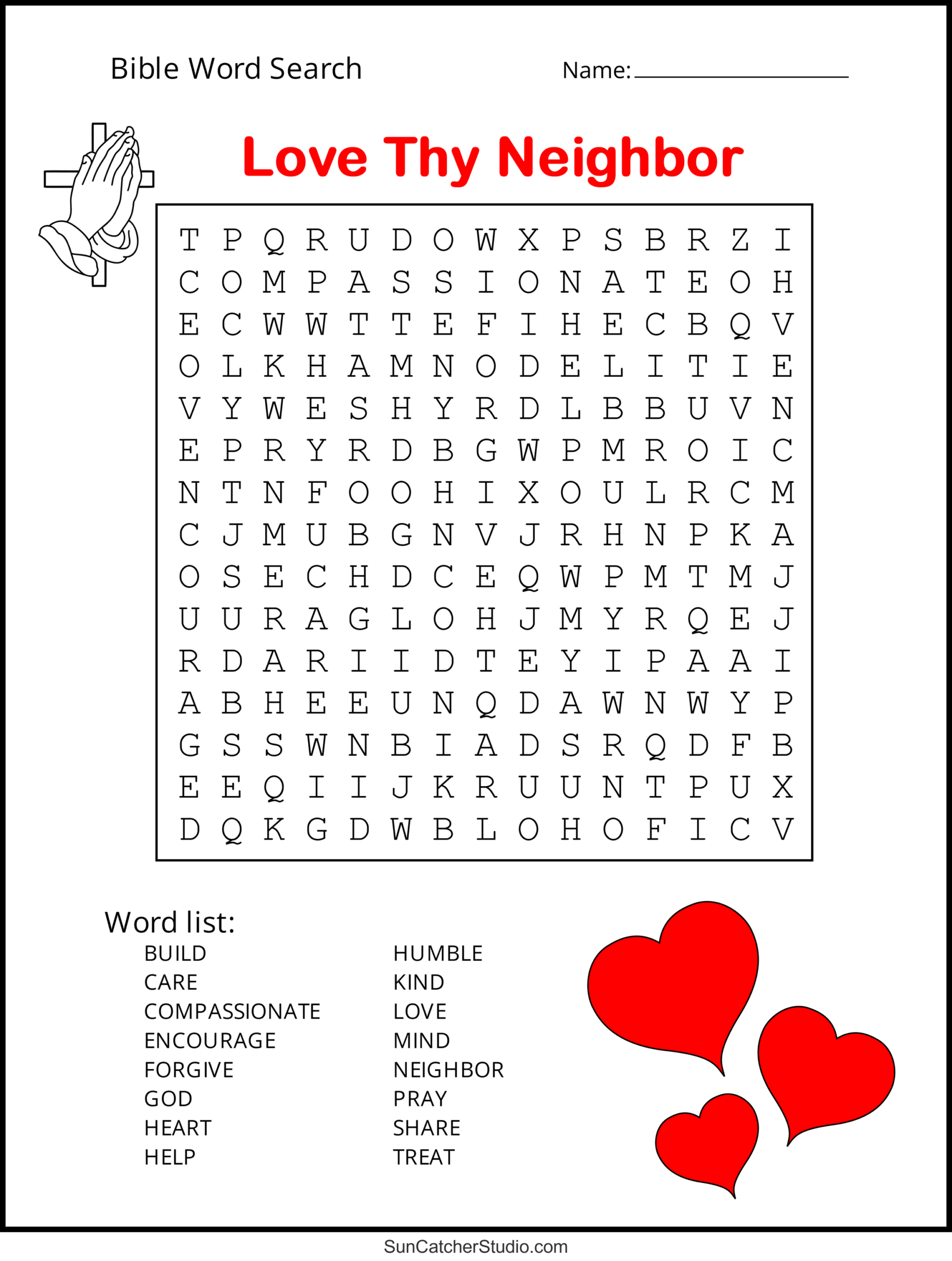 Bible Word Search (Free Printable Christian Puzzles) – Free pertaining to Free Printable Bible Word Search Puzzles For Adults