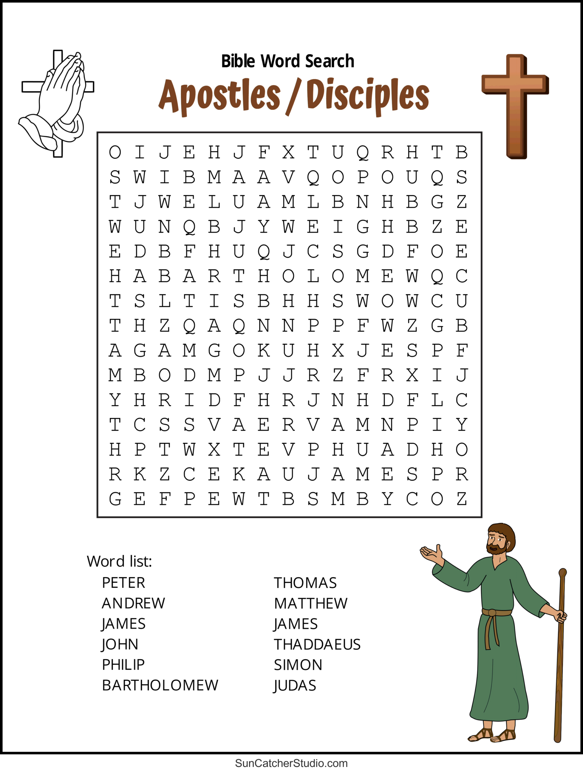 Bible Word Search (Free Printable Christian Puzzles) – Free throughout Free Printable Bible Word Search Puzzles For Adults