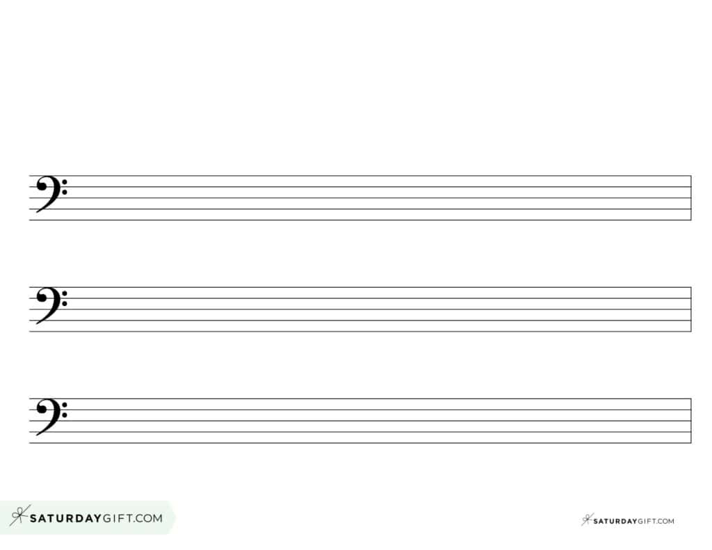 Blank Sheet Music - 100+ Free Printable Staff Paper Templates inside Printable Music Staff Paper