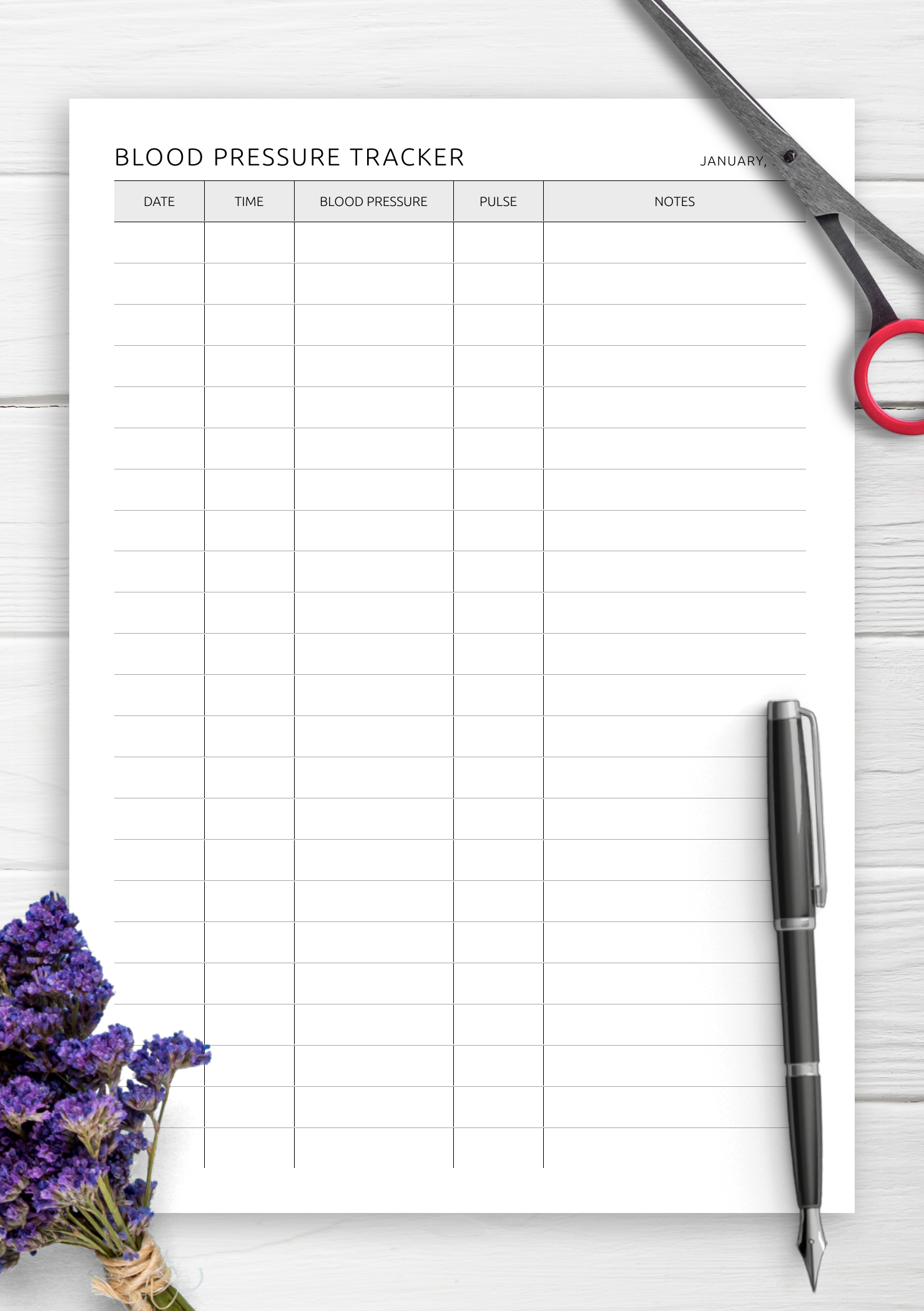 Blood Pressure Tracker – Monitor Your Health With Precision throughout Blood Pressure Tracker Printable Tracker