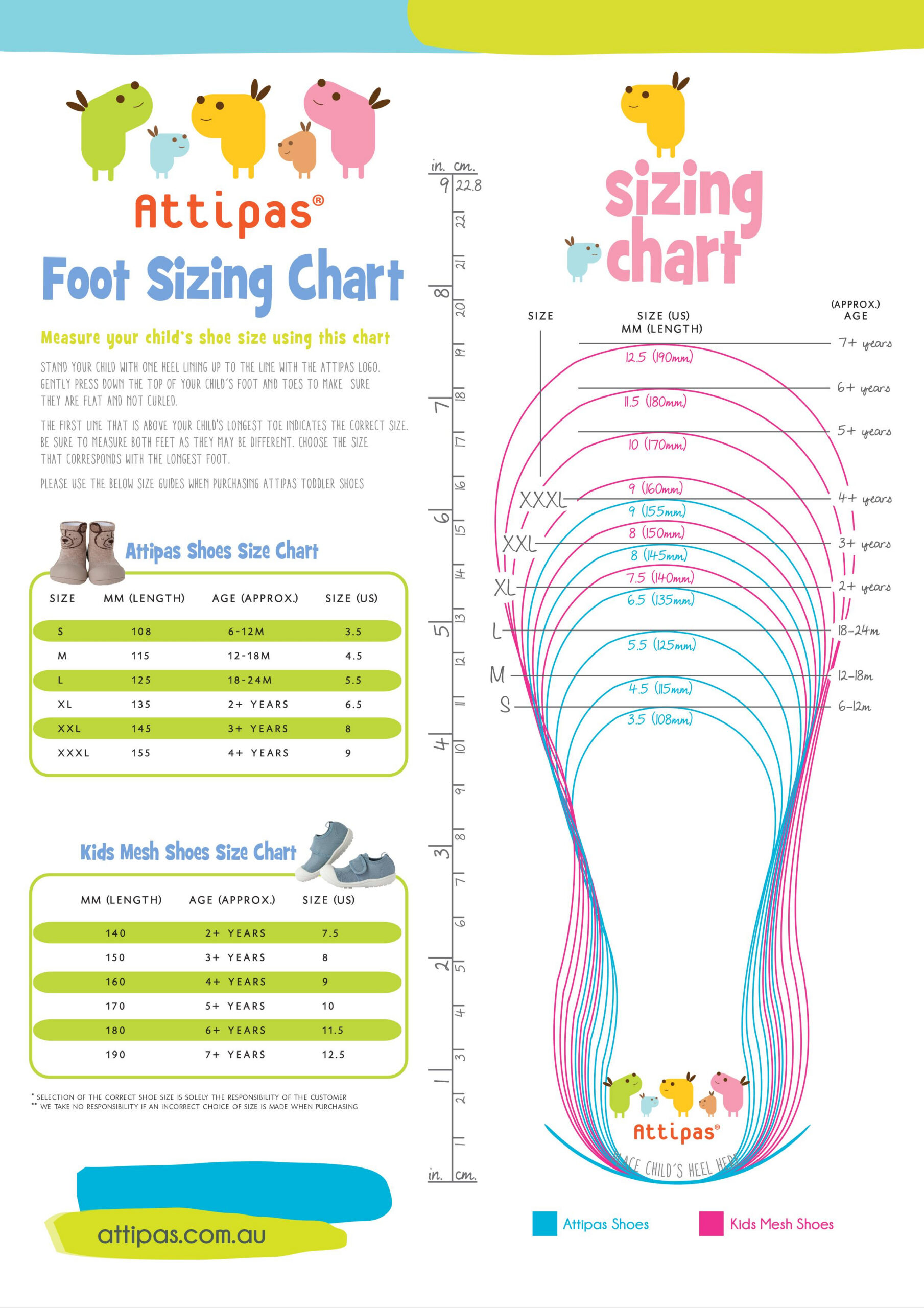 By Age Childrens Shoe Guide Measure Baby Infant Shoe Size Chart pertaining to Printable Infant Shoe Size Chart