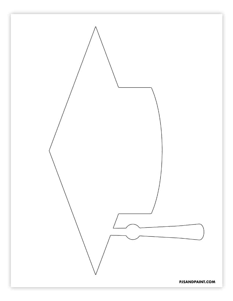 Cap Template Paper Graduation Caps For Kindergarten Kindergarten with regard to Cut Out Graduation Cap Printable