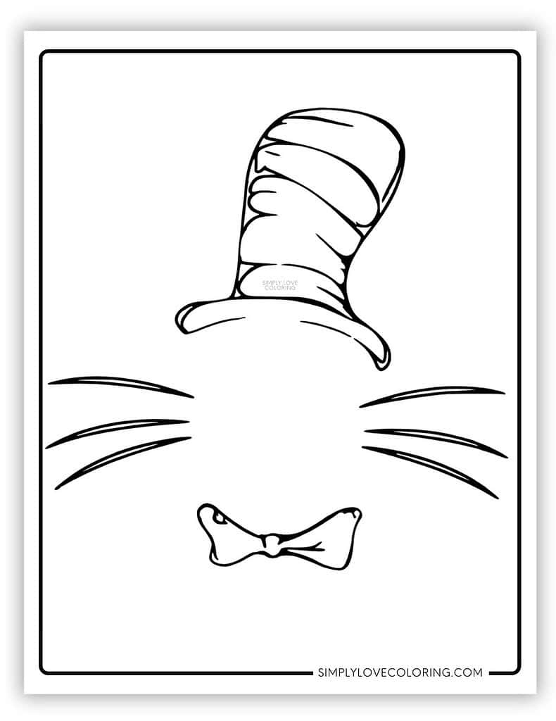 Cat In The Hat Coloring Pages (Free Pdf Printables) - Simply Love throughout Printable Cat In The Hat Images