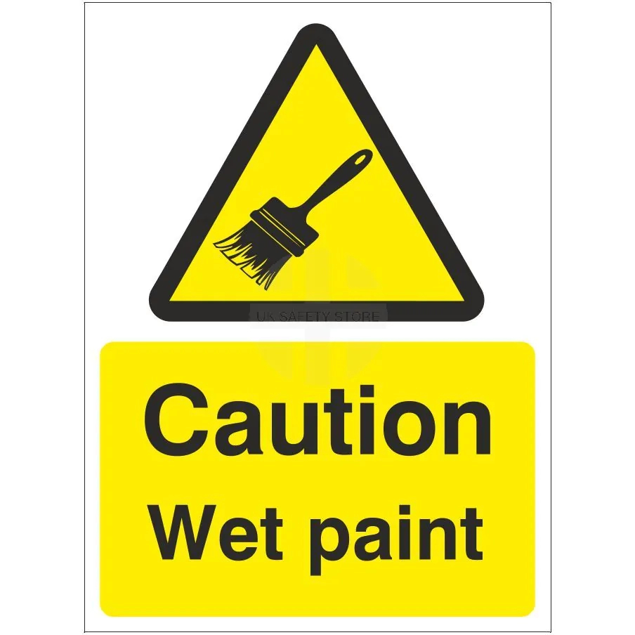 Caution Wet Paint Sign | Uk Safety Store pertaining to Caution Wet Paint Sign Printable