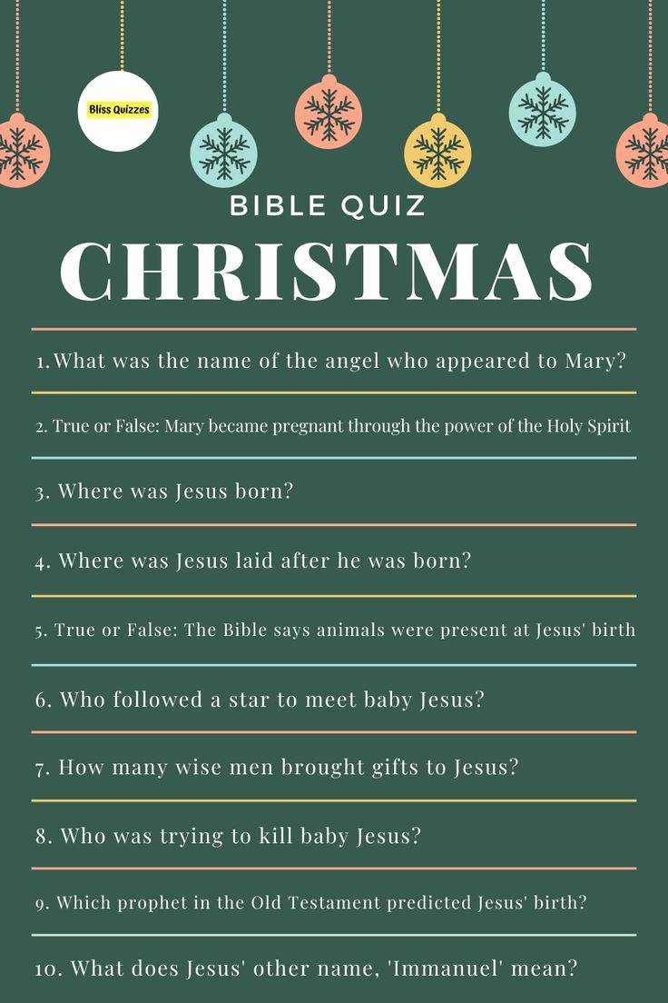 Christmas Bible Quiz with regard to Christmas Bible Trivia Questions And Answers Printable