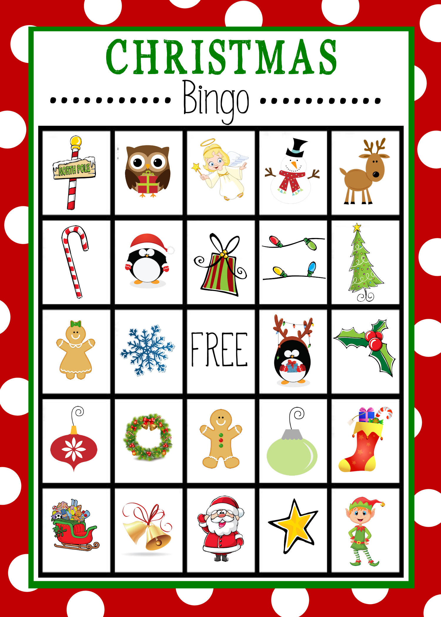 Christmas Bingo - Crazy Little Projects for Christmas Bingo Cards Free Printable