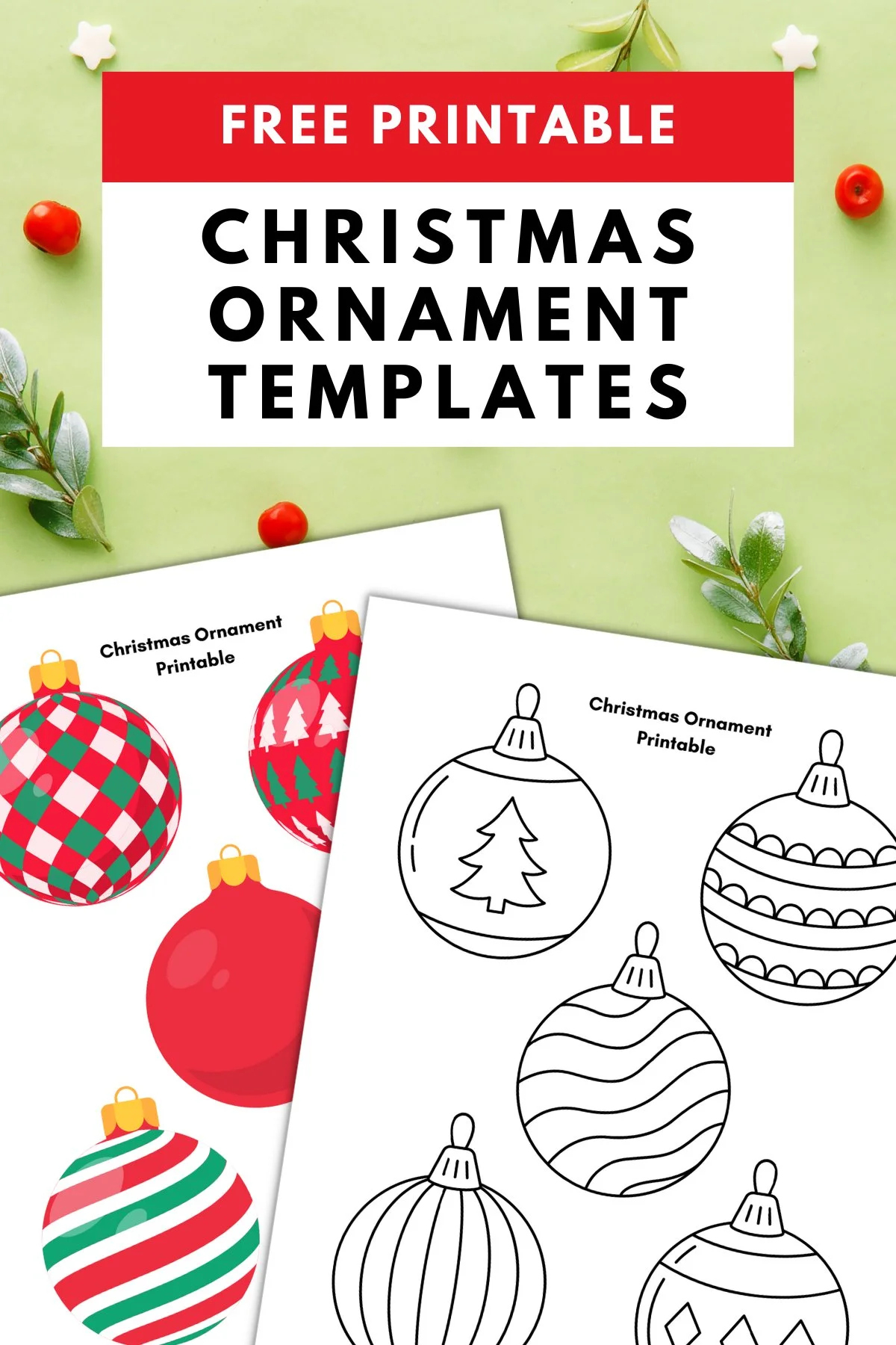 Christmas Ornament Printable — Gathering Beauty regarding Free Printable Printable Christmas Templates