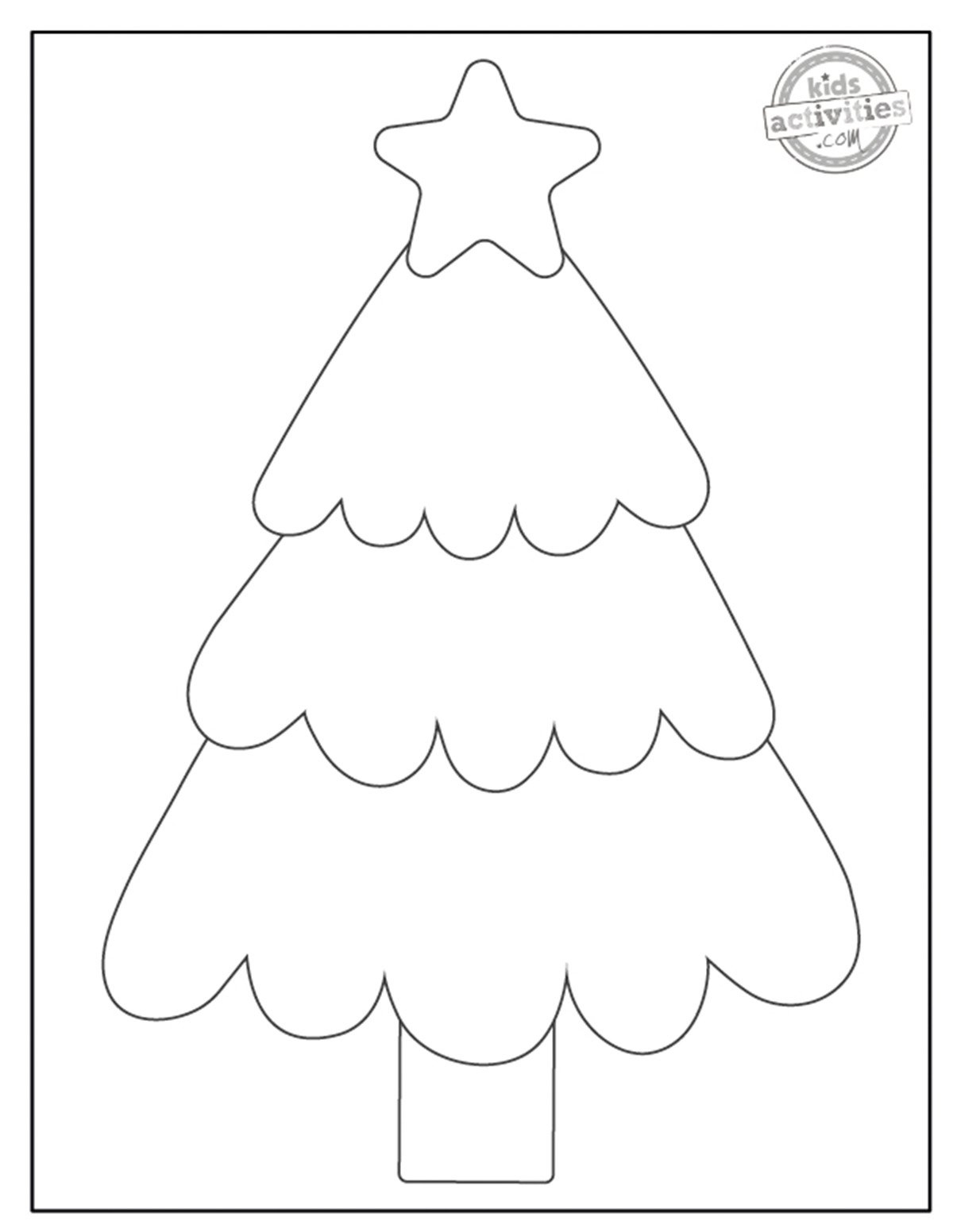 Christmas Tree Outline For Fun Christmas Crafts | Kids Activities Blog regarding Outline of Christmas Tree Printable