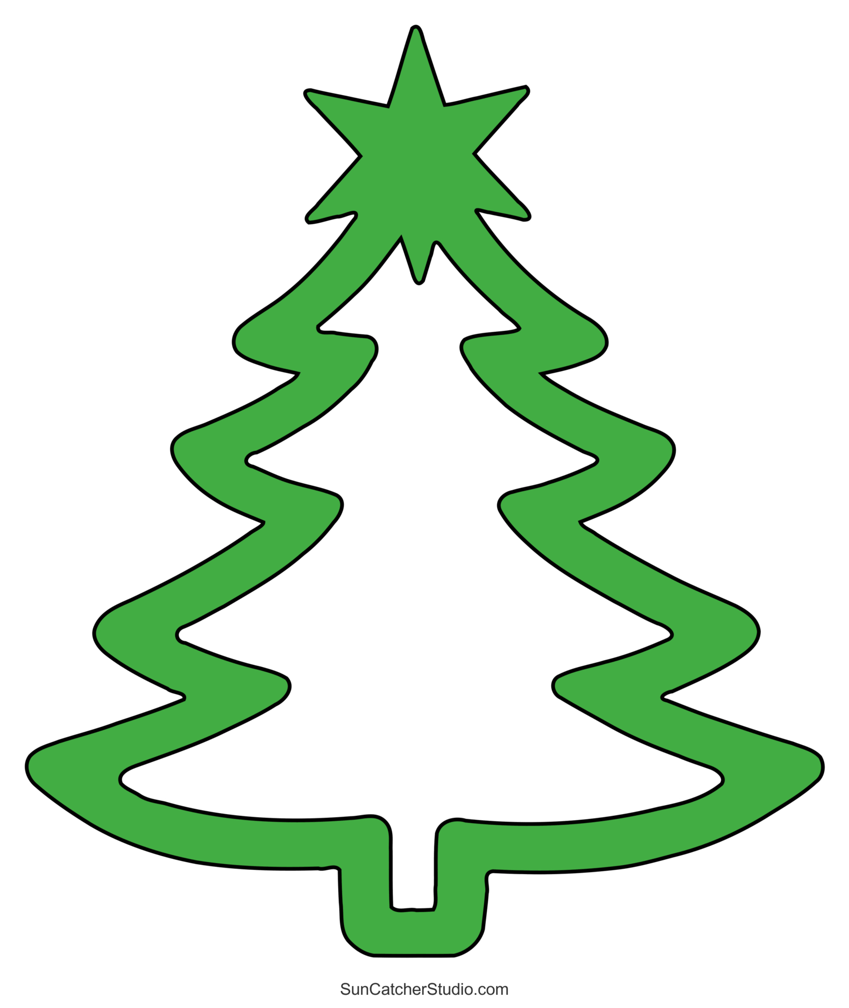Christmas Tree Templates And Stencils (Free Printable Patterns intended for Free Printable Christmas Tree Stencil