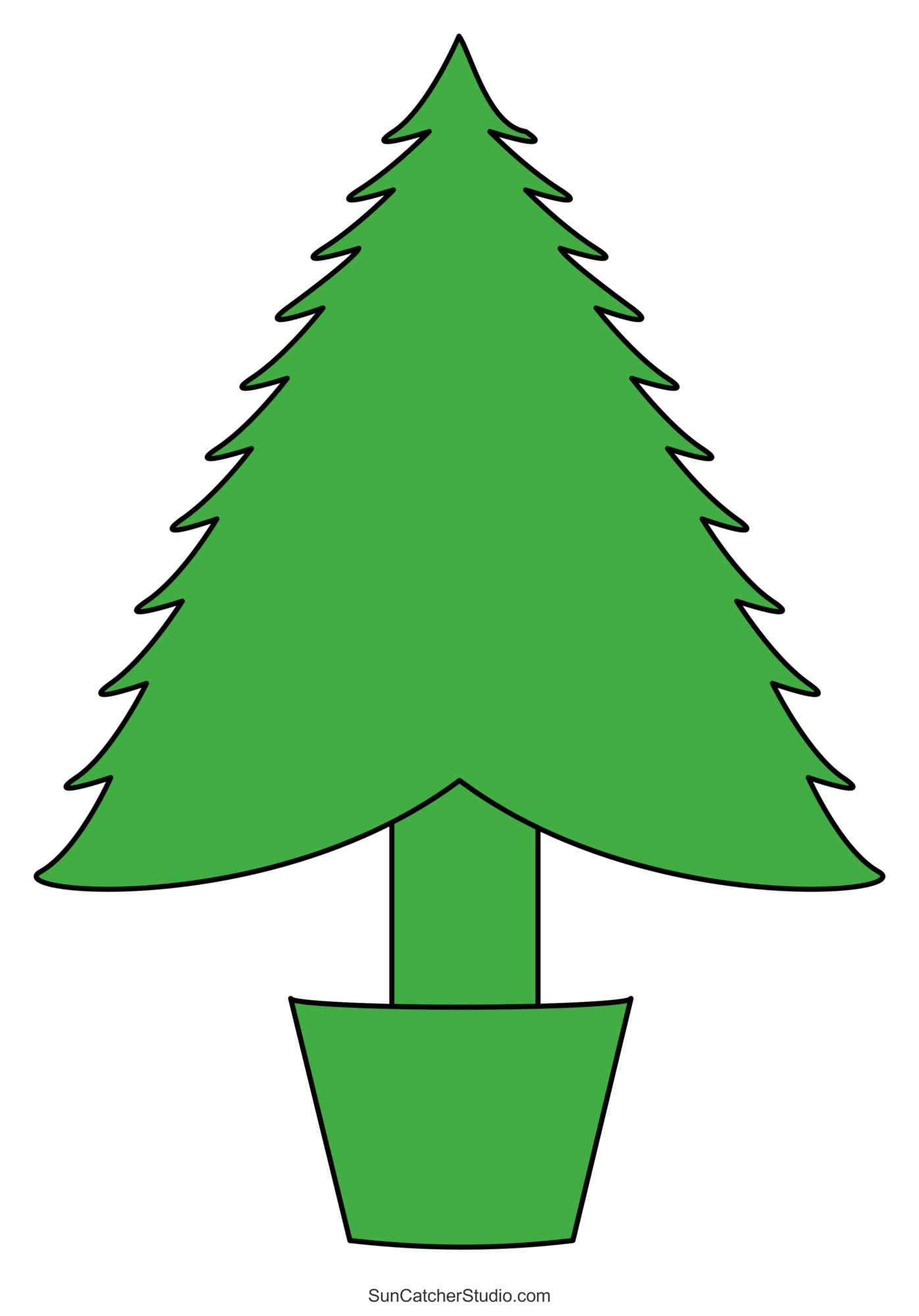 Christmas Tree Templates And Stencils (Free Printable Patterns with Free Printable Christmas Tree Stencil