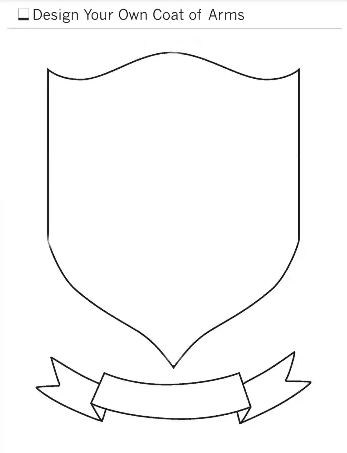 Coat Of Arms Template ≡ Fill Out Printable Pdf Forms Online in Free Printable Family Crest Images