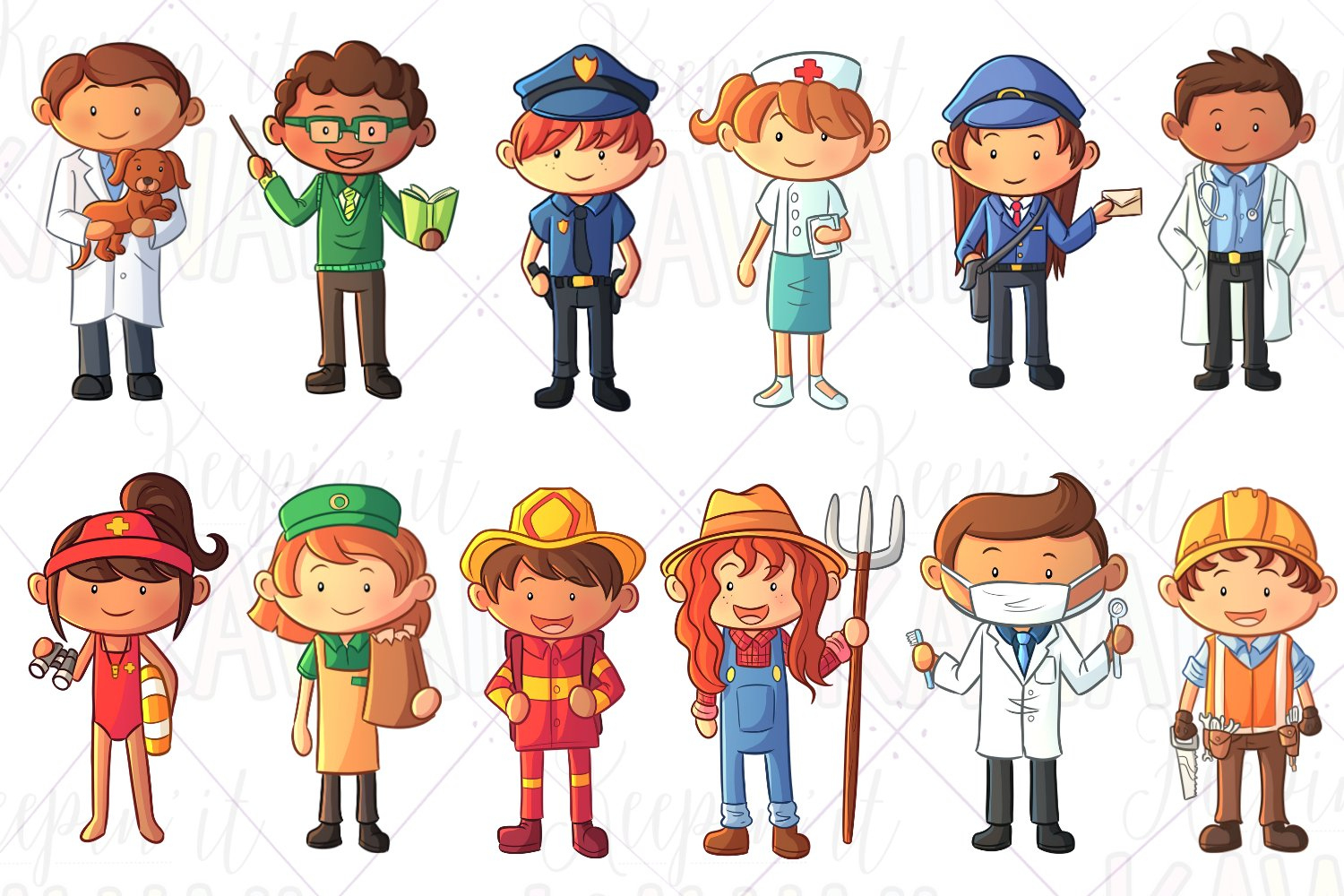 Community Helpers Clip Art within Free Printable Community Helpers Clipart