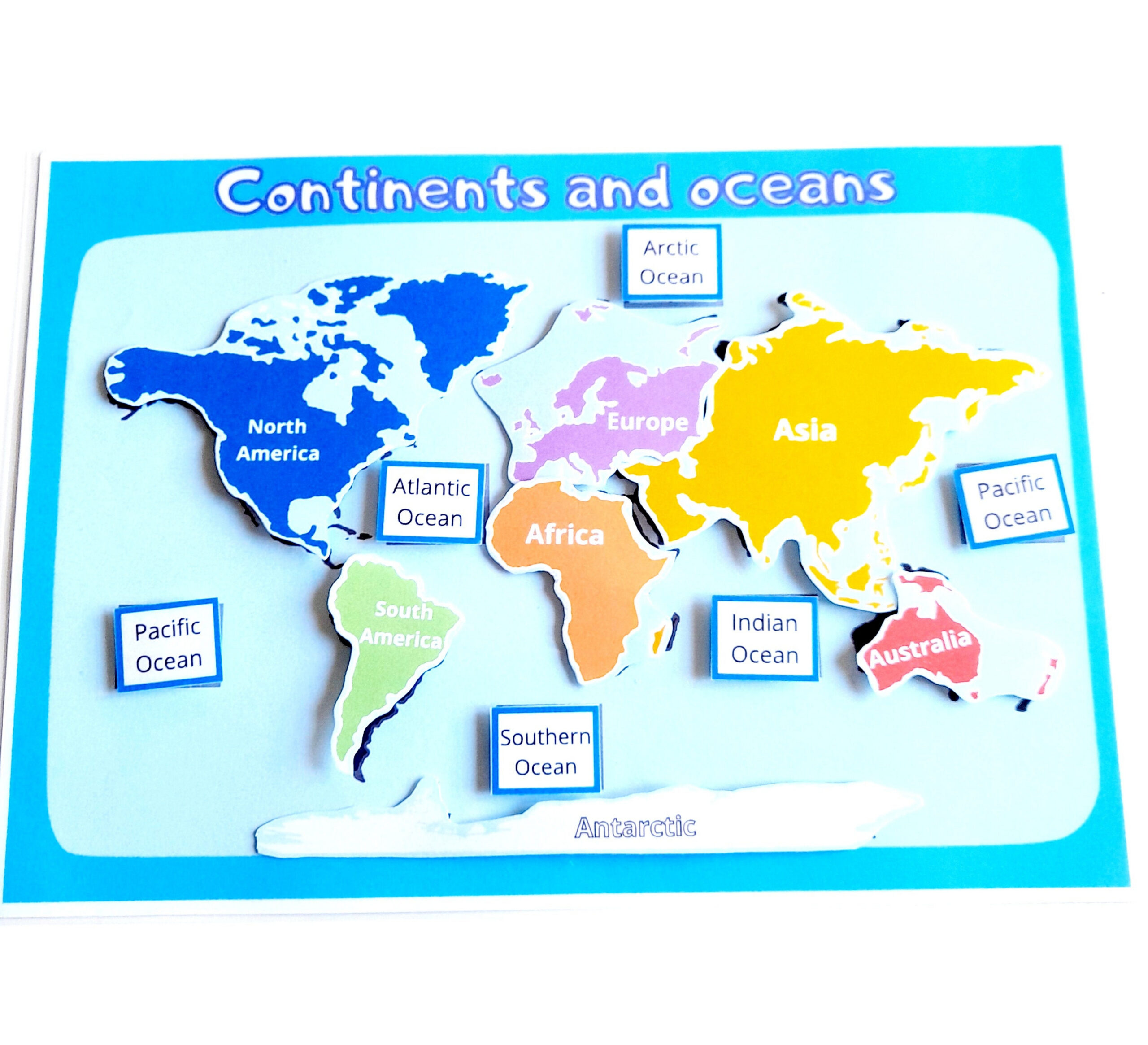 Continents And Oceans, Geography Worksheet, Printables Homeschool regarding Printable Map Of Oceans And Continents
