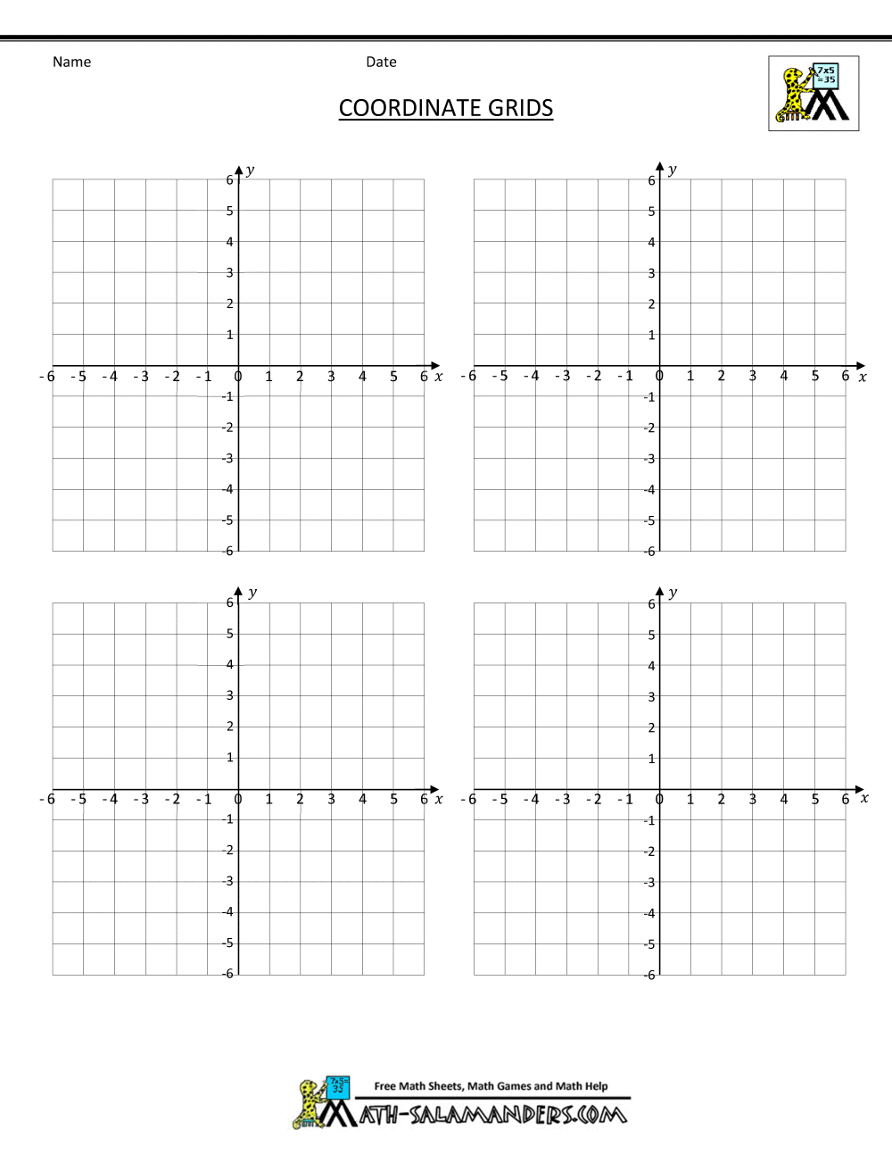 Coordinate Plane Grid with regard to Cartesian Plane Printable Graph Paper