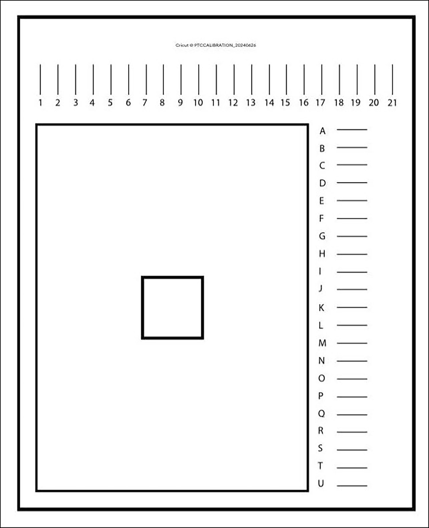 Cricut Print Then Cut Calibration Guide For Perfect Cuts - Hongkiat inside Printable Cricut Calibration Sheet Free Download