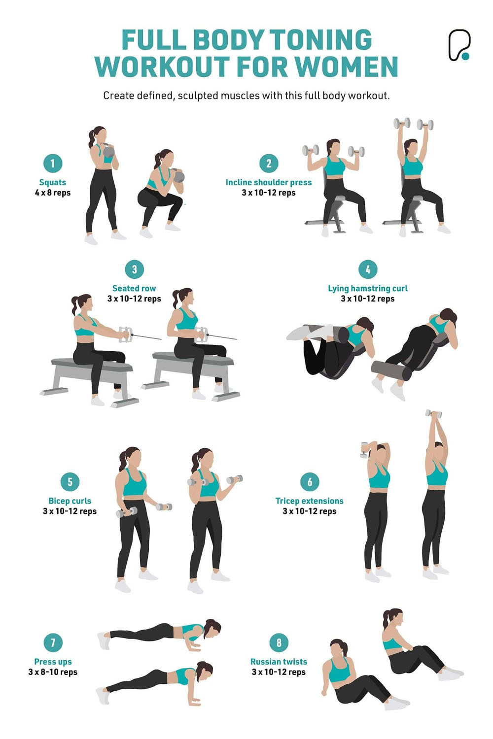 Day Beginners Gym Workout Female Weight Loss Pdf No Equipment for Printable Beginner Gym Workout Female