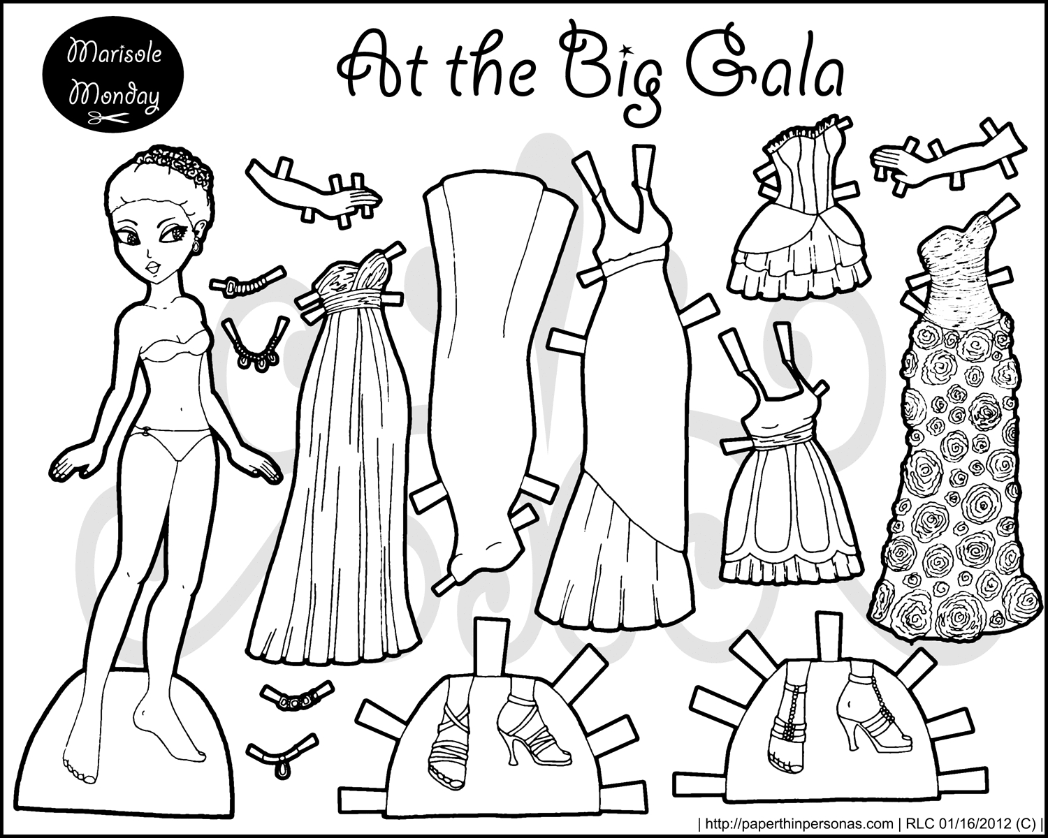Dolls Archives • Page 12 Of 24 • Paper Thin Personas within Paper Doll Template Free Printable