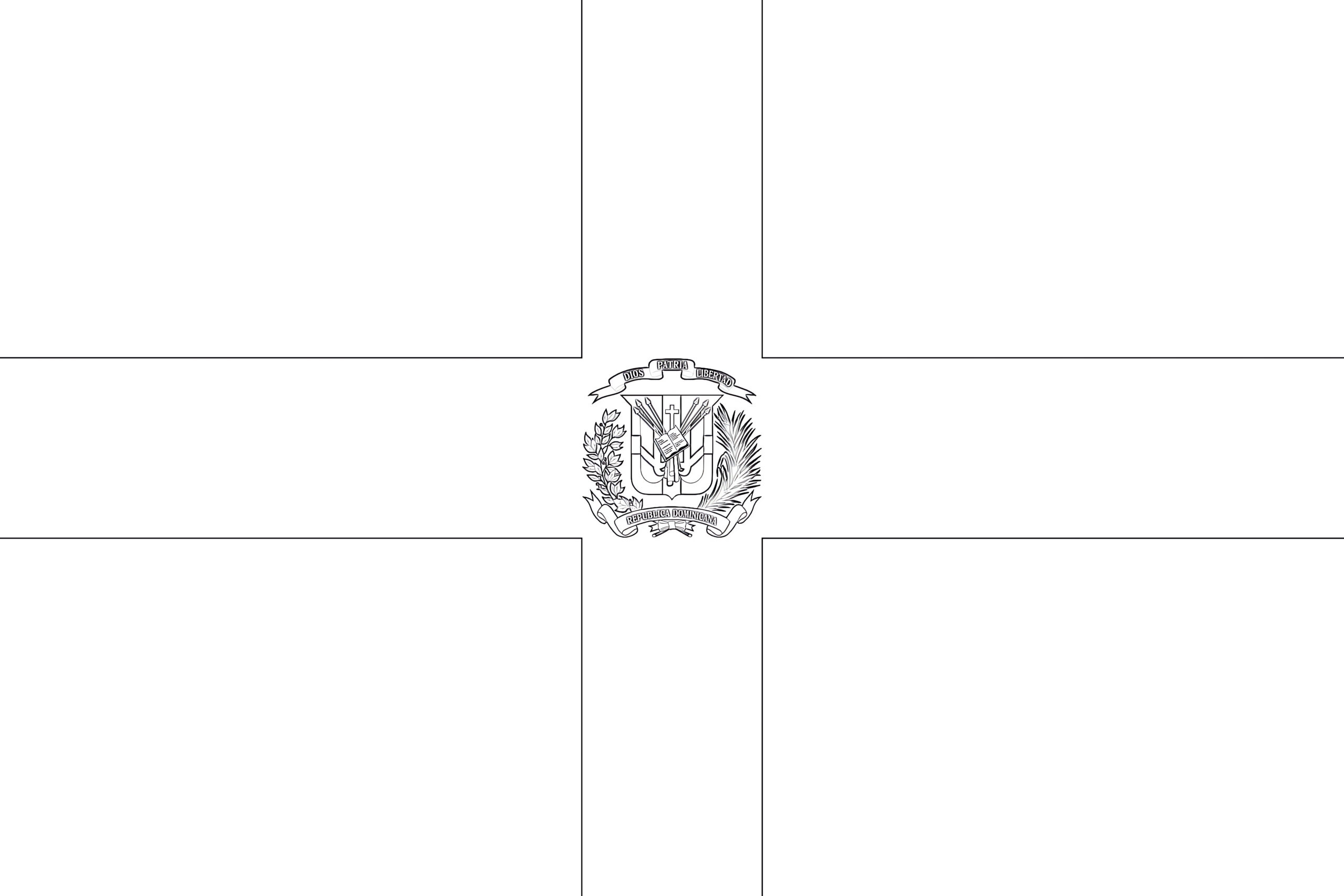 Dominican Republic Flag Coloring Page | Coloring Pages Mimi Panda with Printable Flag Of Dominican Republic