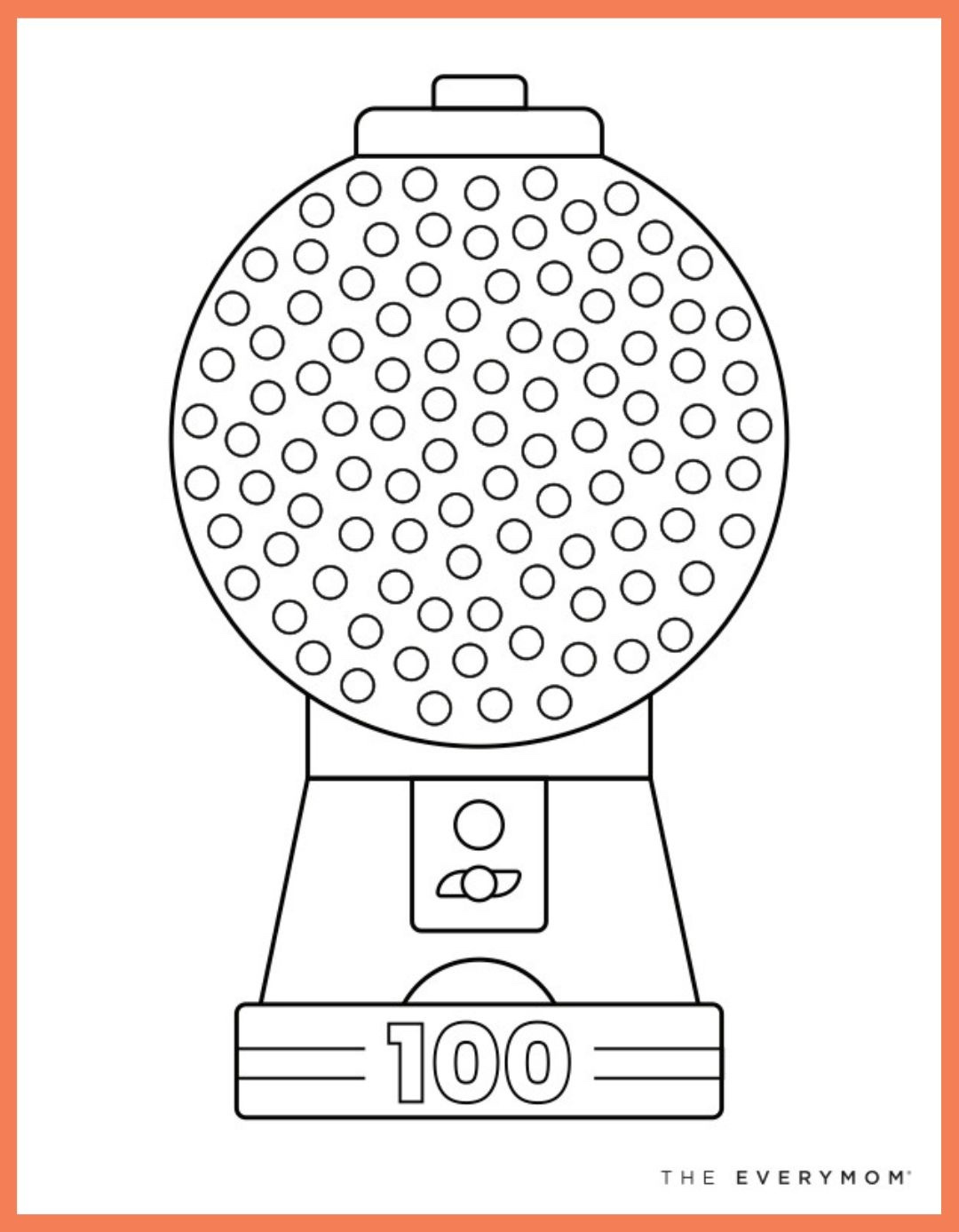 Easy 100 Days Of School Ideas—Plus Free Printables regarding 100th Day Gumball Machine Free Printable