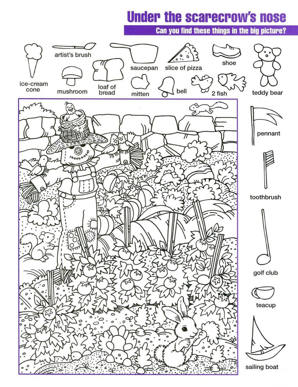 Easy And Hard Hidden Pictures Worksheet Pintable | 101 Activity pertaining to Hard Advanced Hidden Pictures Printable