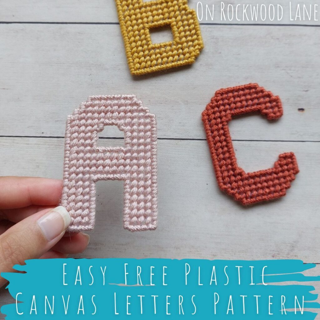 Easy Plastic Canvas Alphabet – Free Pattern inside Easy Free Printable Plastic Canvas Patterns