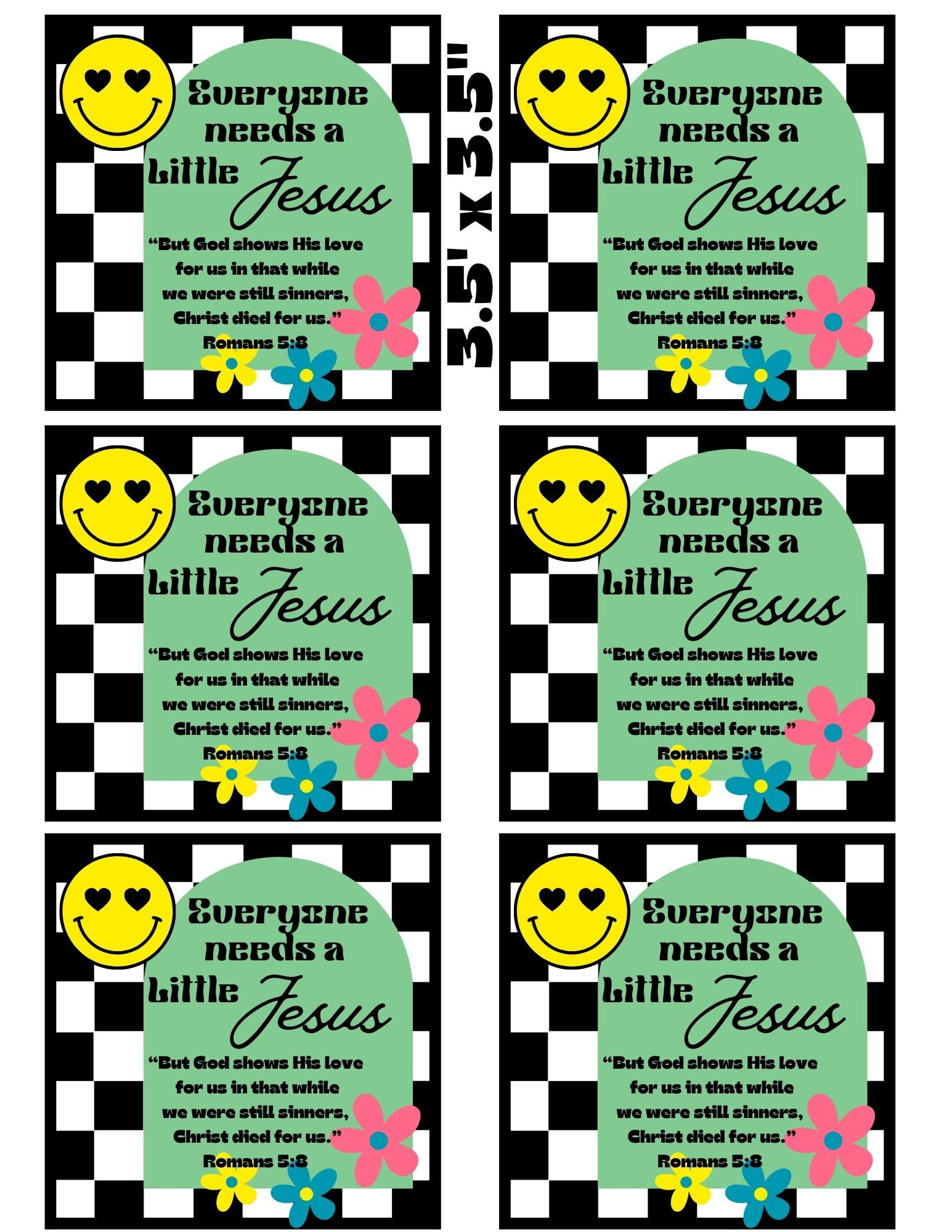 Everyone Needs A Little Jesus Printable | Romans 5:8 | Instant regarding Everyone Needs A Little Jesus Printable