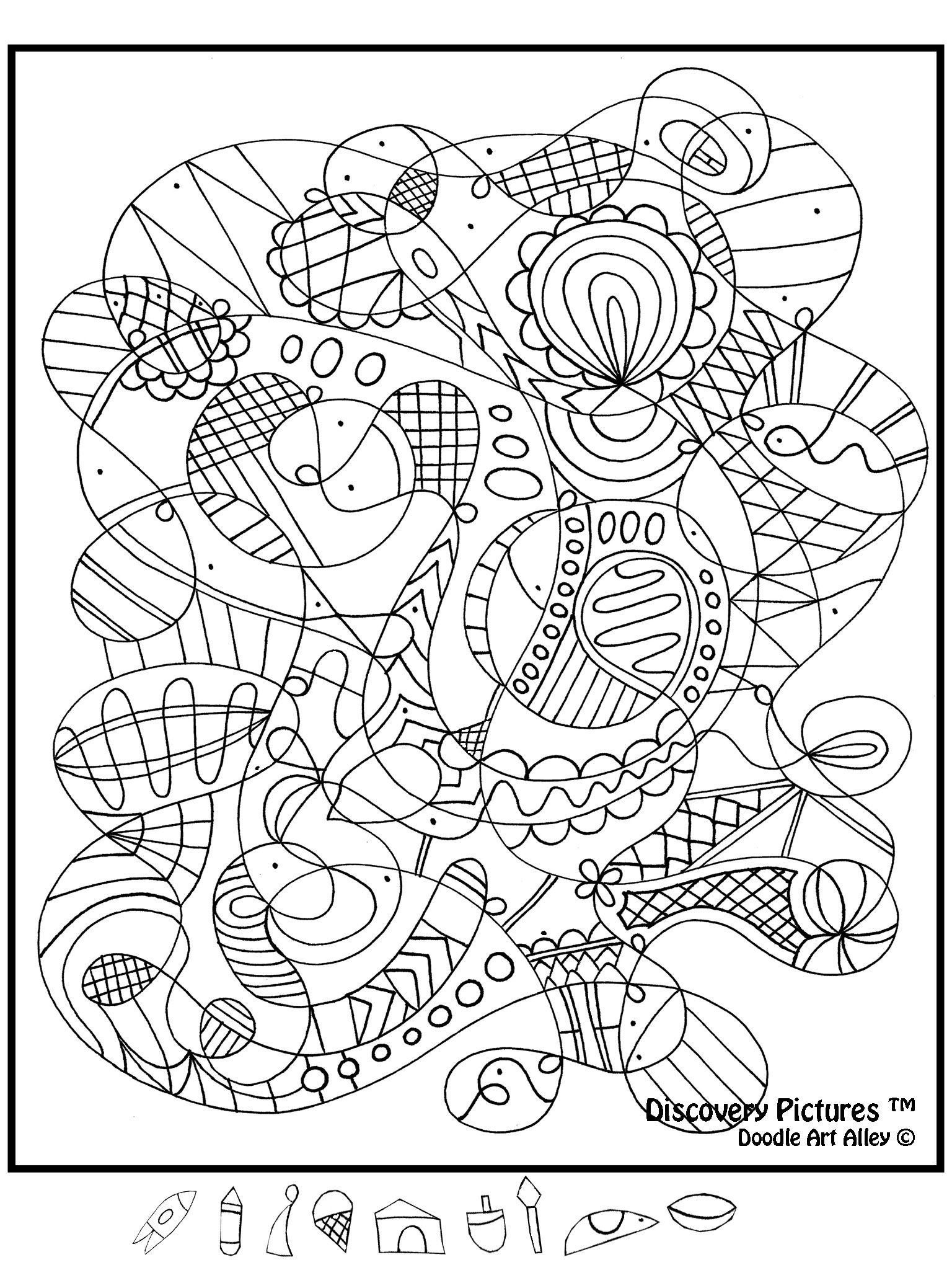Expert Hidden Pictures - Classroom Doodles in Hard Advanced Hidden Pictures Printable