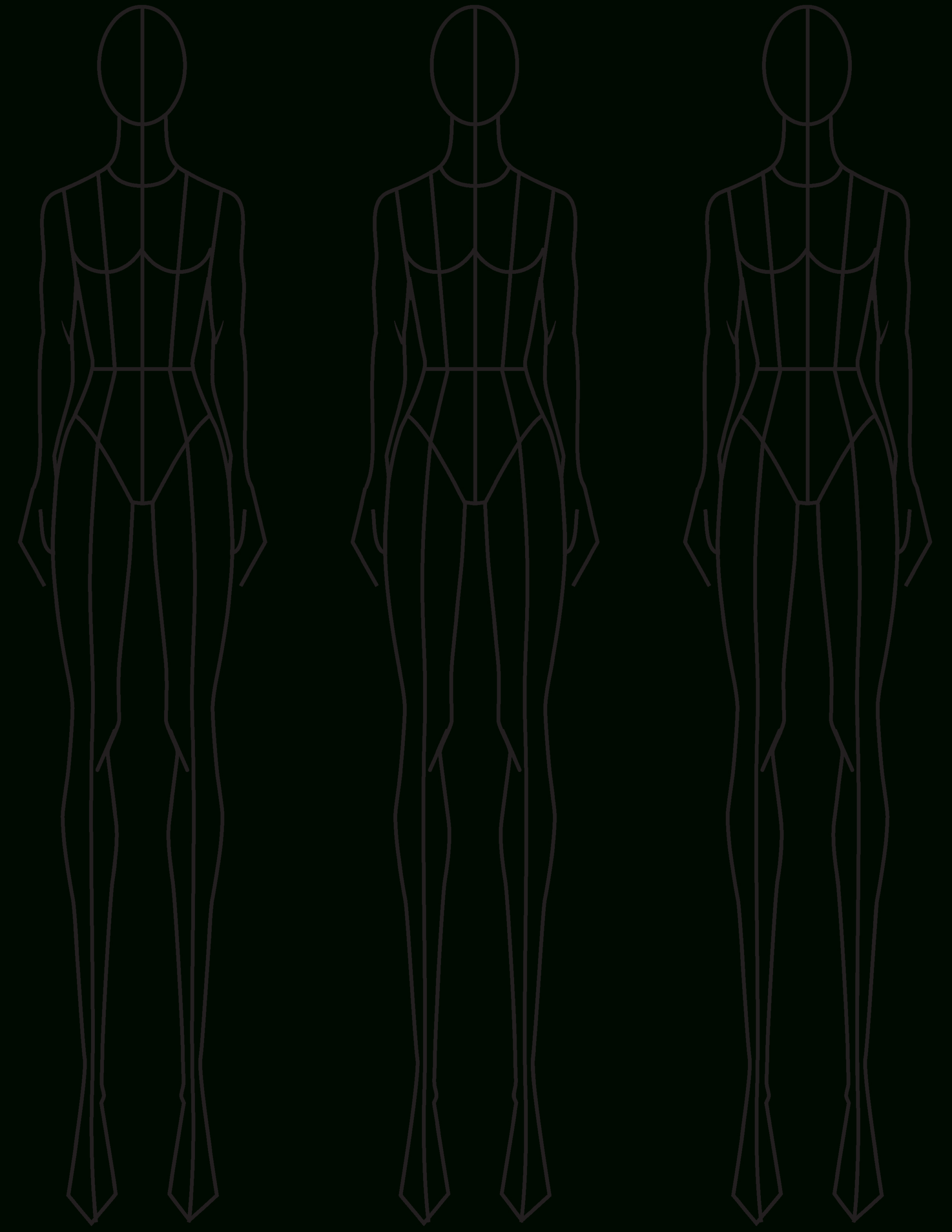 Fashion Sketching: A Step-By-Step Guide To Drawing The Basic pertaining to Printable Blank Fashion Design Templates